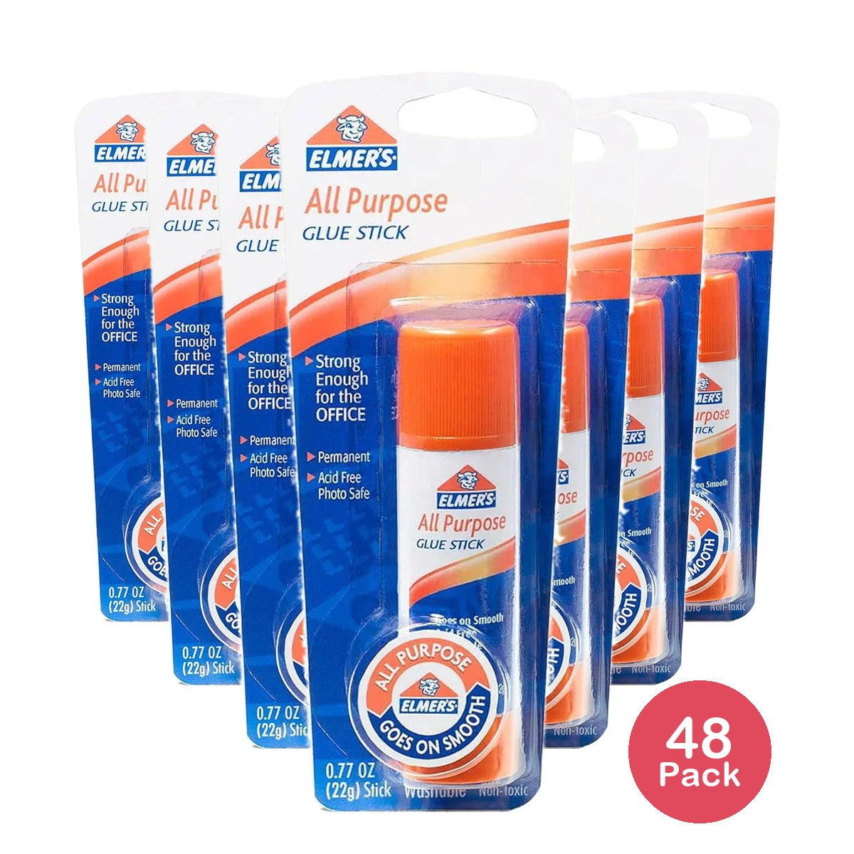 Elmers All Purpose Glue Stick 0.77Oz (Pack of 48)