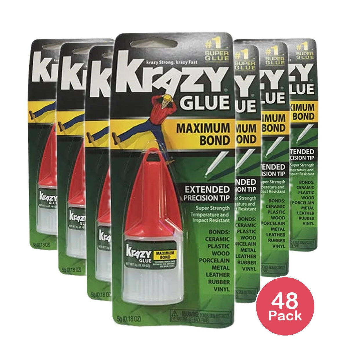 Elmers Krazy Glue Maximum Bond0.18Oz (Pack Of 48)
