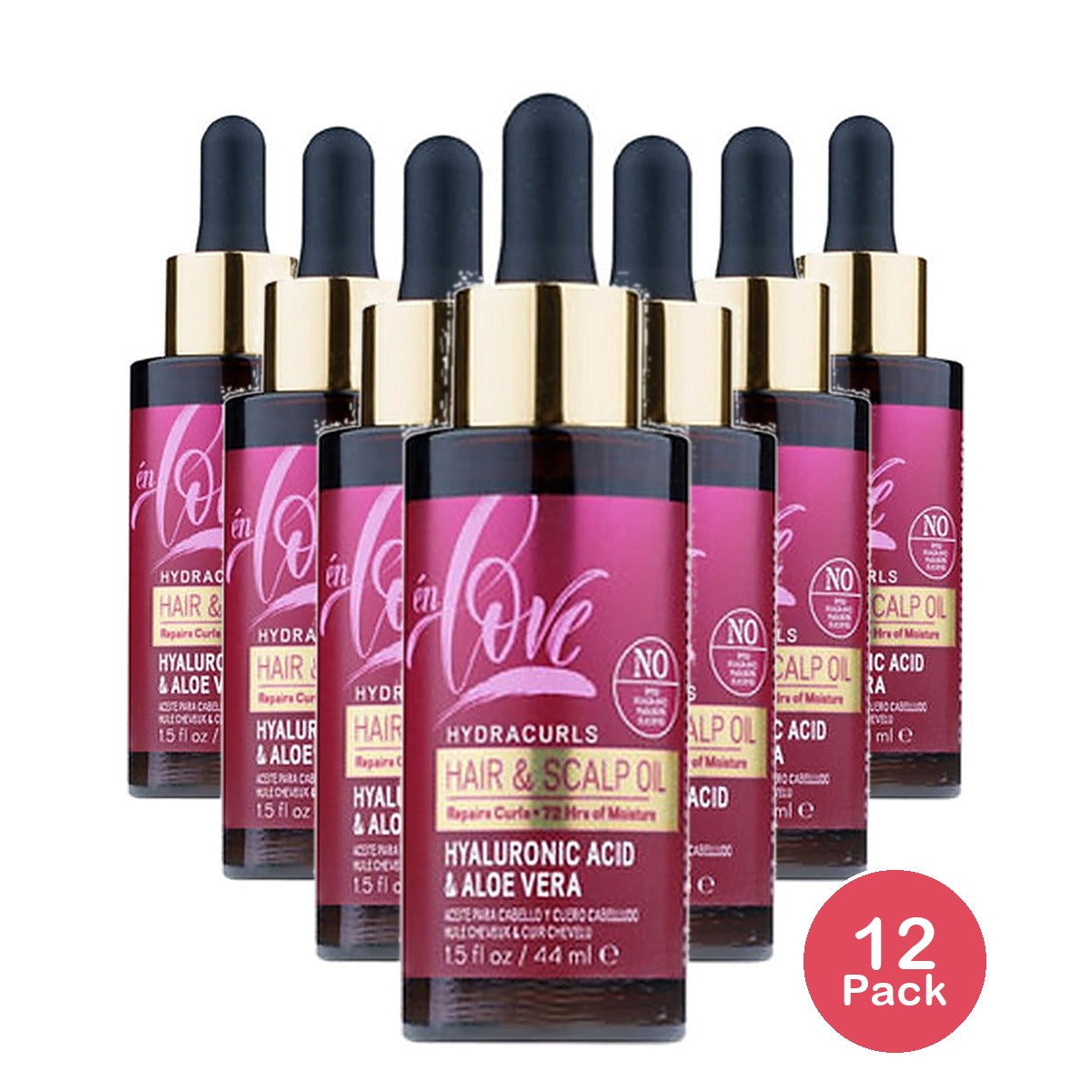 En Love Hydrating Curl Hair & Scalp Oil 1.5 Oz (Pack of 12)