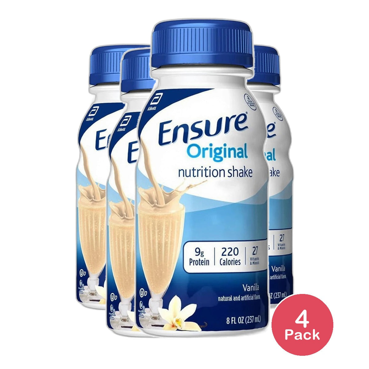 Ensure Complete Balanced Nutrition Drink Vanilla 8Oz (Pack of 4)