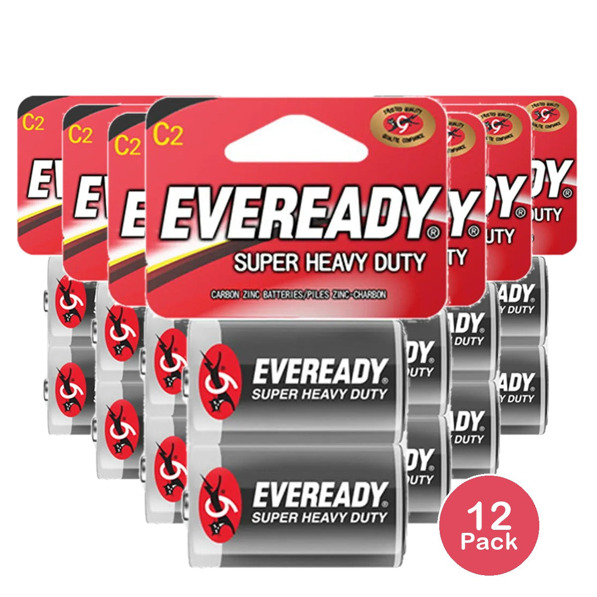 Eveready 1235Sw C2 Heavy Duty Batteries 7.2Oz (Pack of 12)