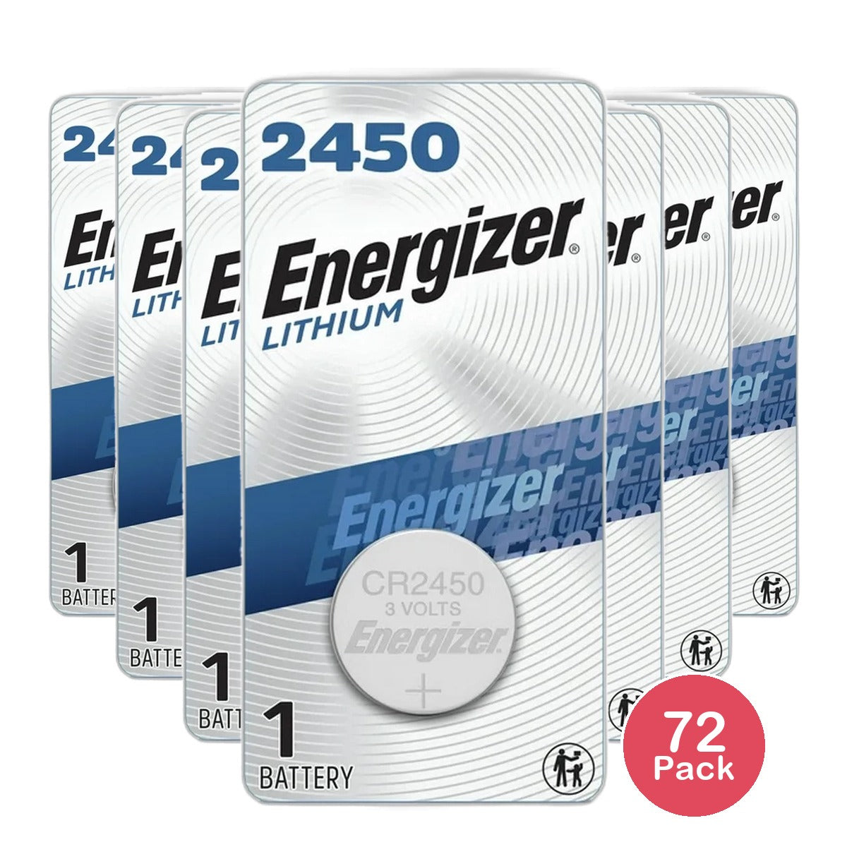 Eveready Energizer Watch Batteries Ecr2450Bp3 V 2.11Oz (Pack of 72)