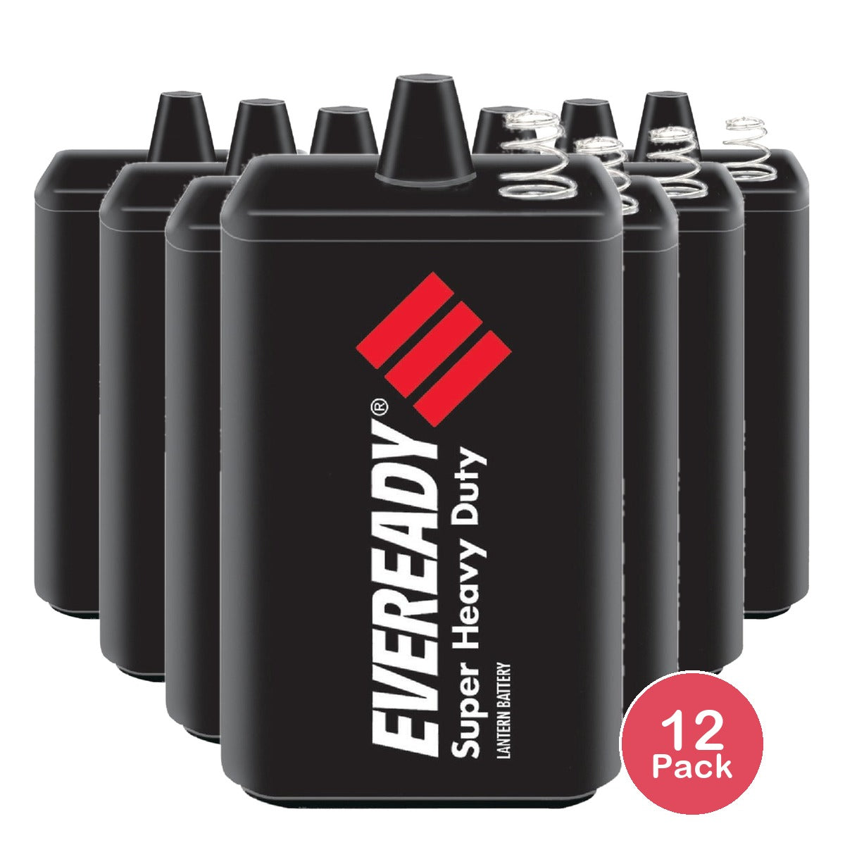 Eveready Super Heavy-Duty 6V Spring Terminal Carbon Zinc Lantern Battery 1209 (Pack of 12)