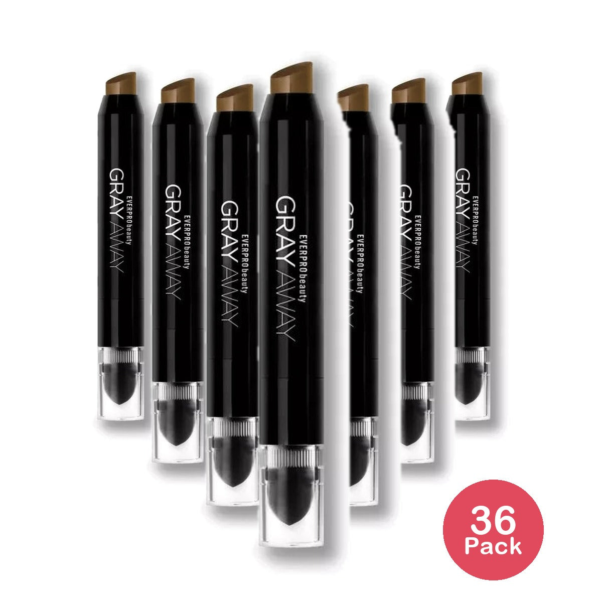 Everpro Gray Away Root Touch-Up Concealer for Men & Women Quick Stick Light Bro (Pack of 36)