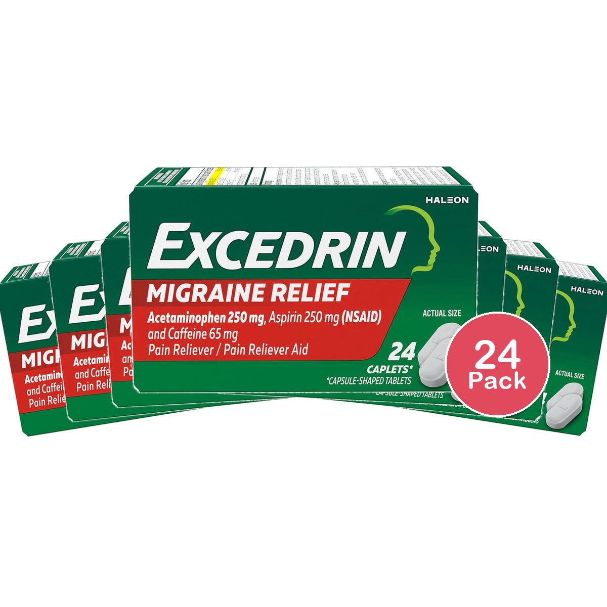 Excedrin Migraine Caplets 24 Ct (Pack of 24)