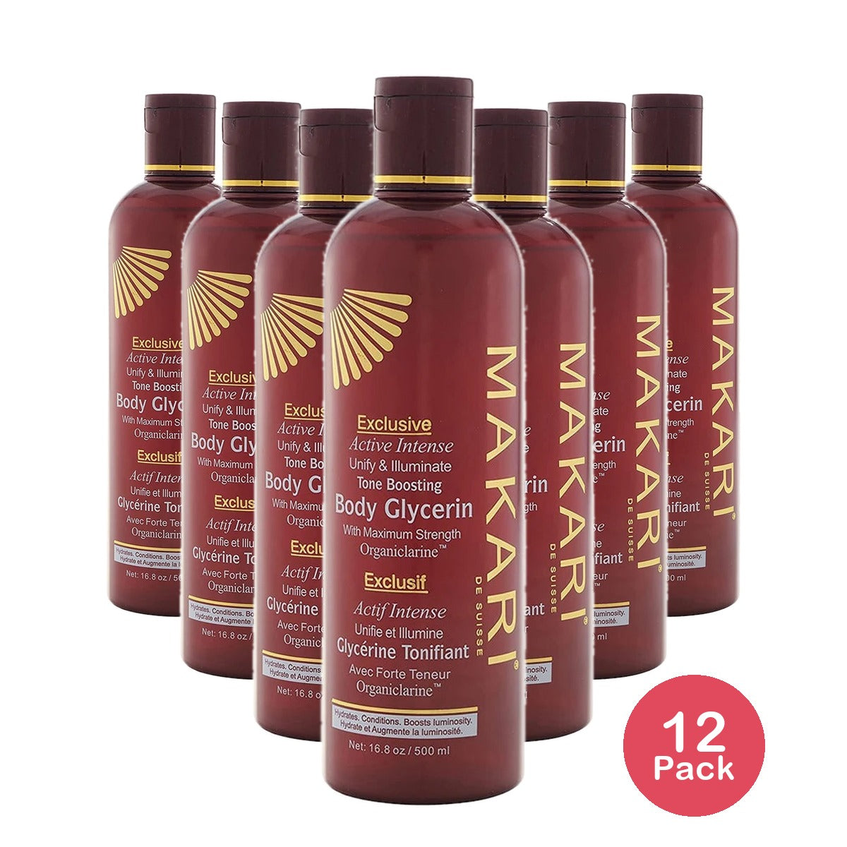 Exclusive Tone Boosting Body Glycerin 16.8 Oz (Pack of 12)