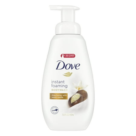 Dove Shea Butter and Warm Vanilla Shower Foam Body Wash 13.5Oz (Pack of 4)