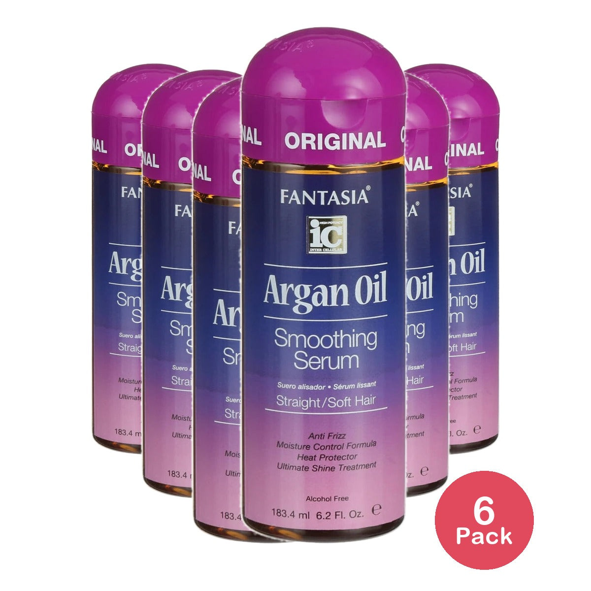 Fantasia Hair Care Serum 6.2 fl. oz. Shine Enhancing (Pack of 6)