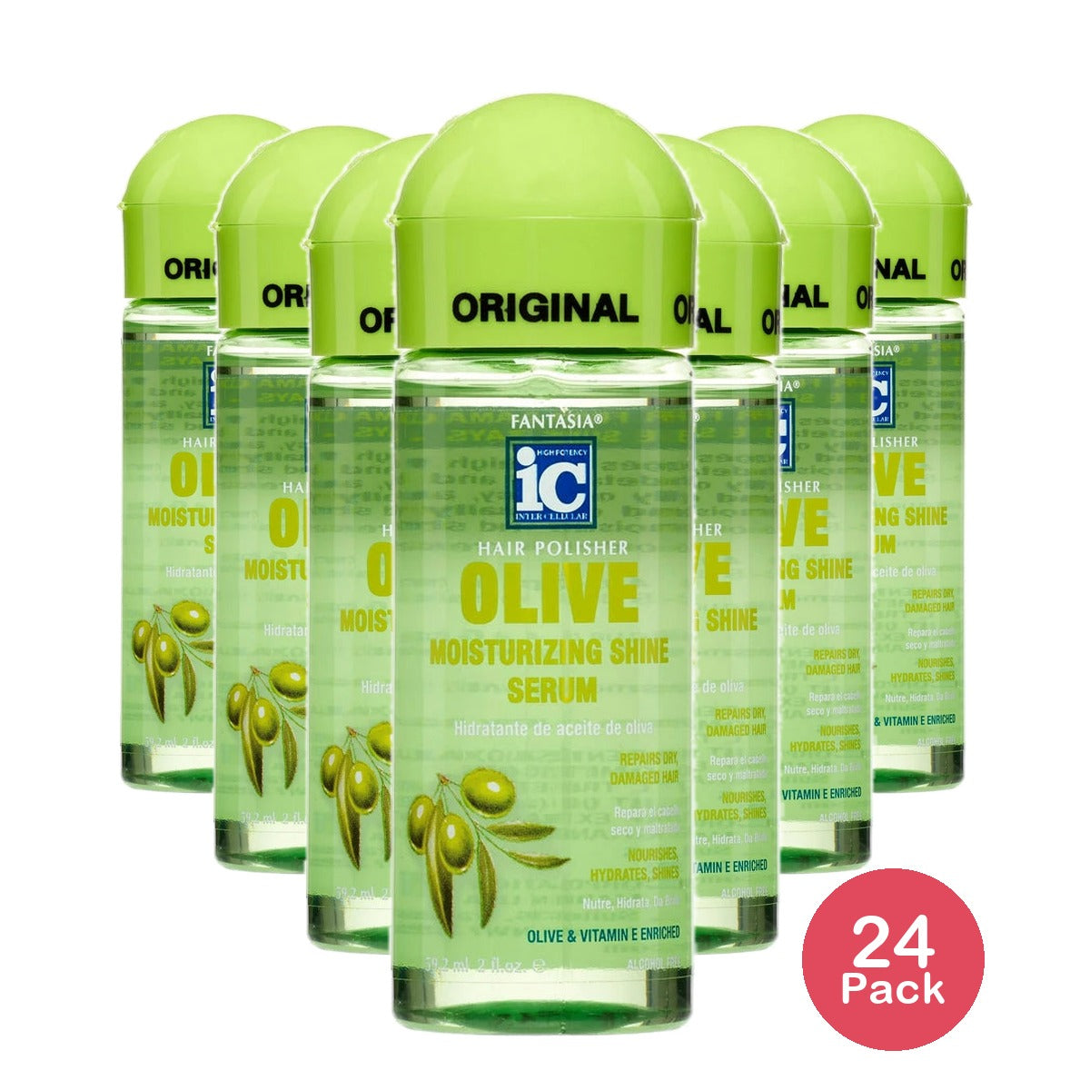 Fantasia Hair Polisher Olive Serum 2 Oz (Pack of 24)