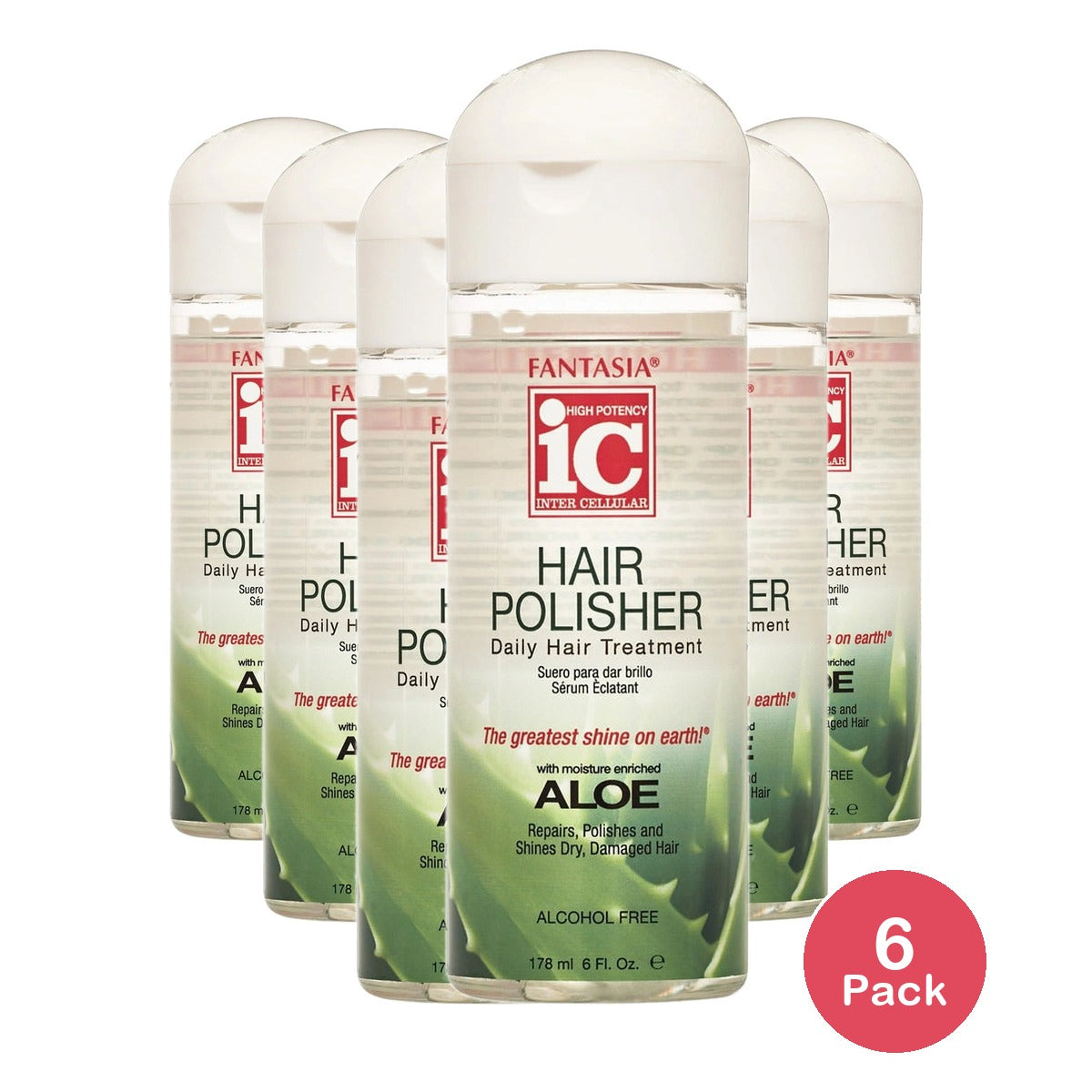 Fantasia IC Hair Polisher- 6 oz (Pack of 6)