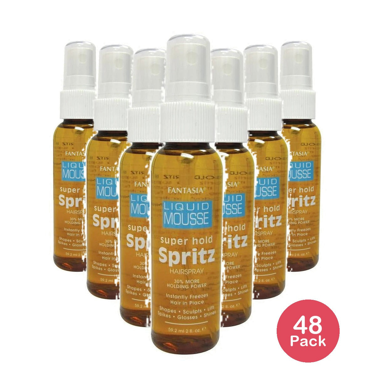 Fantasia Liquid Mousse Super Hold Spritz 2 Oz (Pack of 48)
