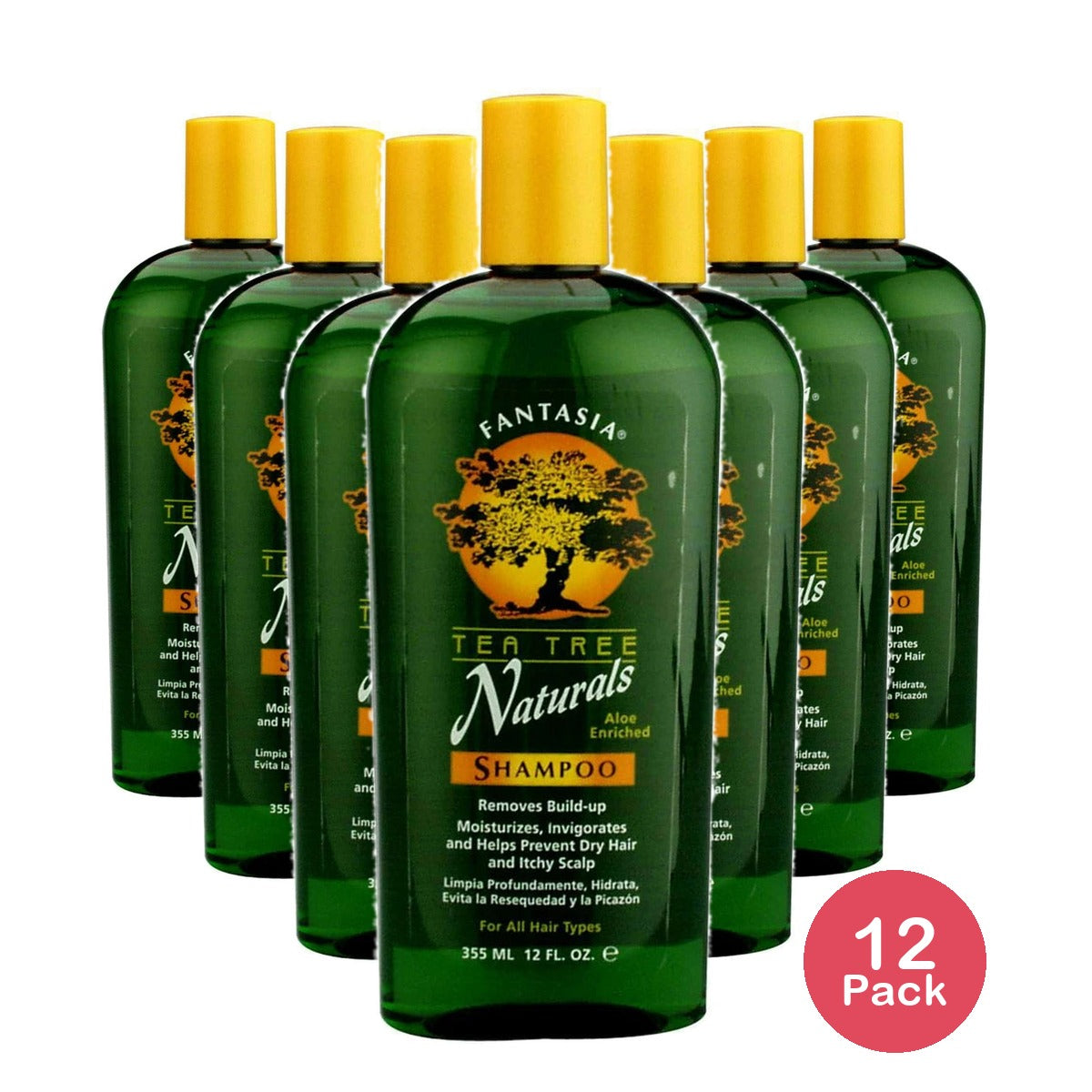 Fantasia Tea Tree Naturals Shampoo 12 fl oz (Pack of 12)