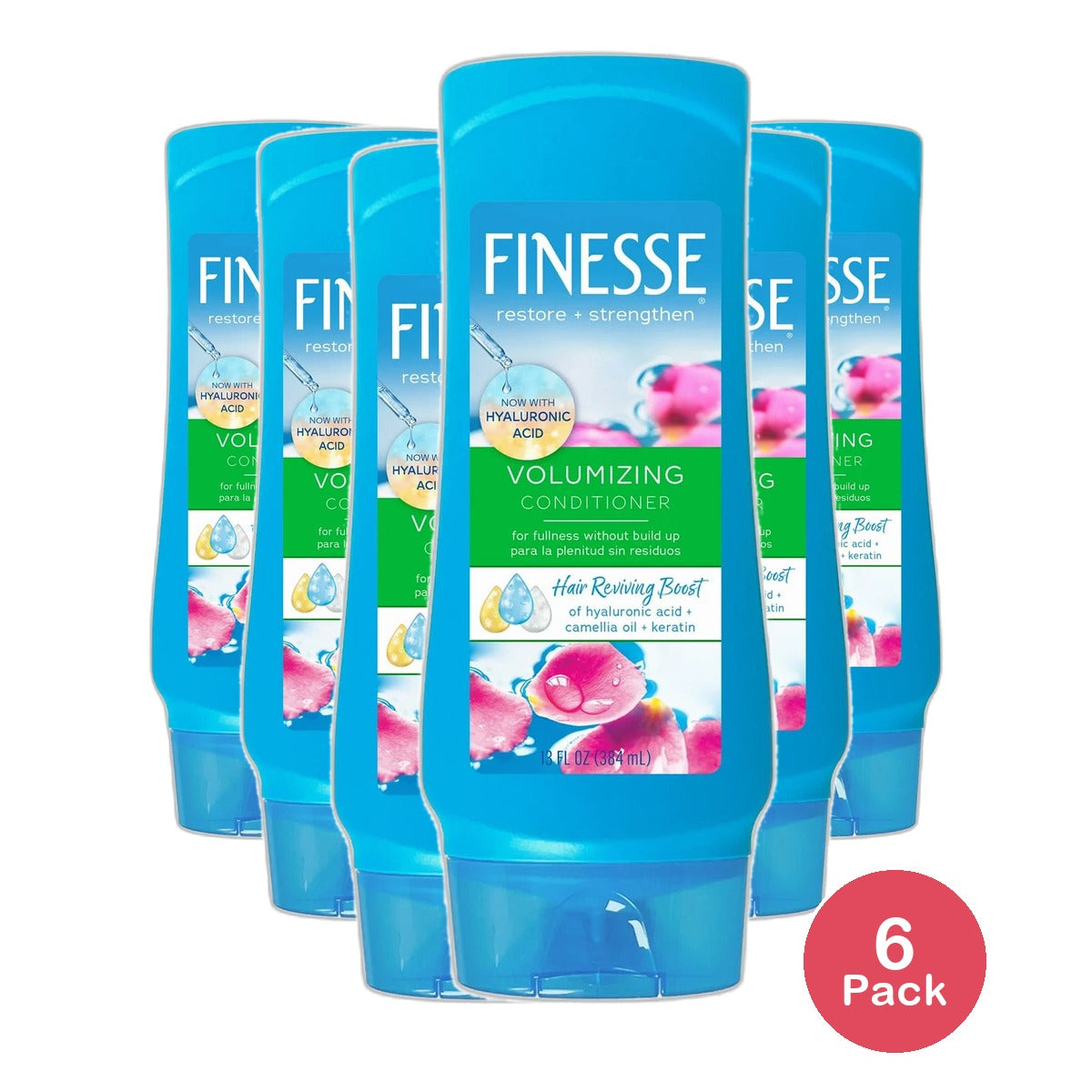 Finesse Volumize Plus Strenghten Volumizing Conditioner 13Oz (Pack of 6)