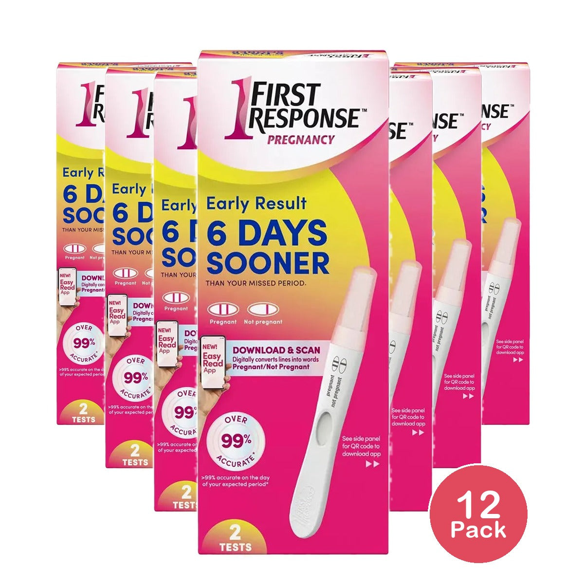 First Response Early Result Pregnancy Test Kit 1Oz (Pack Of 12)