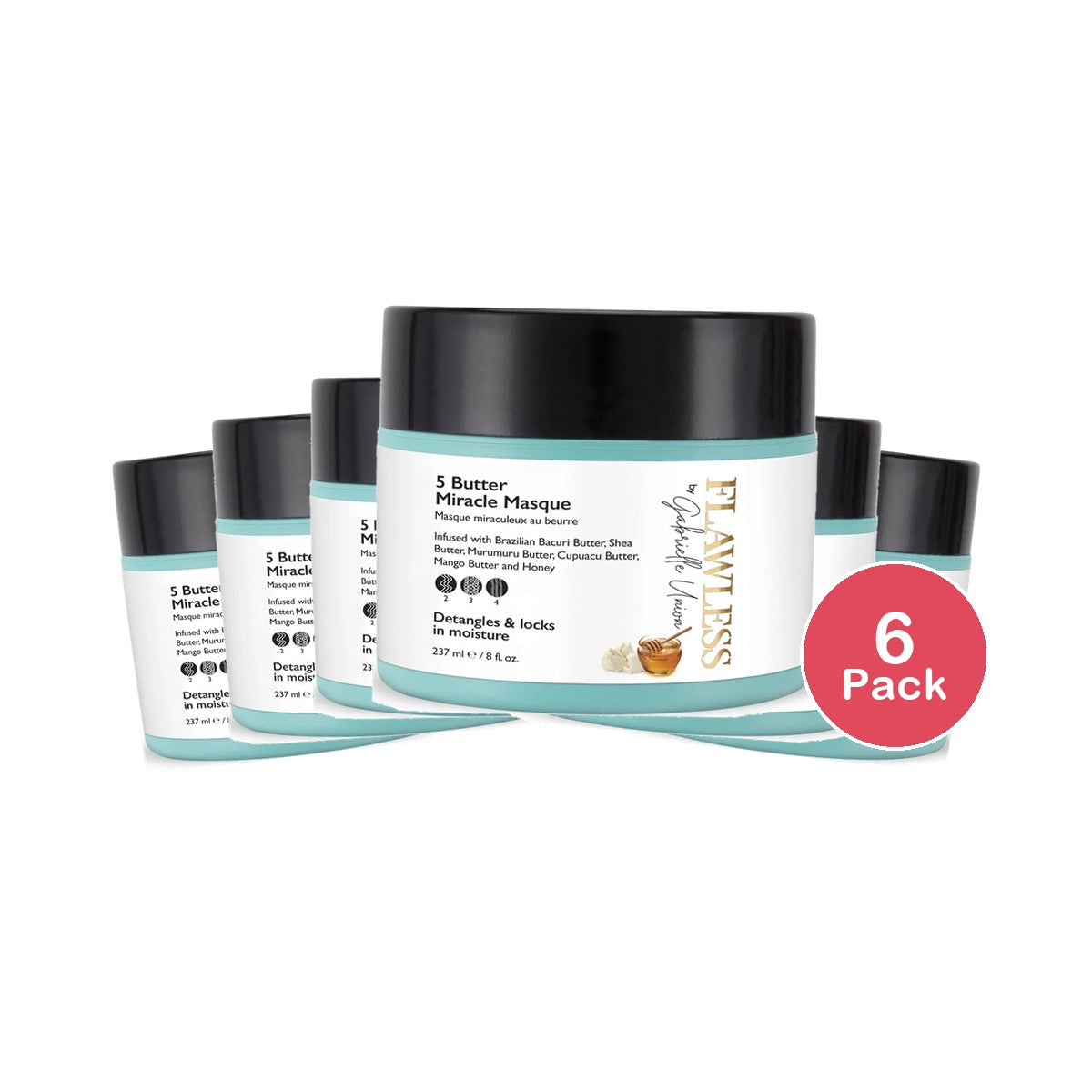 Flawless by Gabrielle Union Moisturizing Butter Mask 8 Oz (Pack of 6)