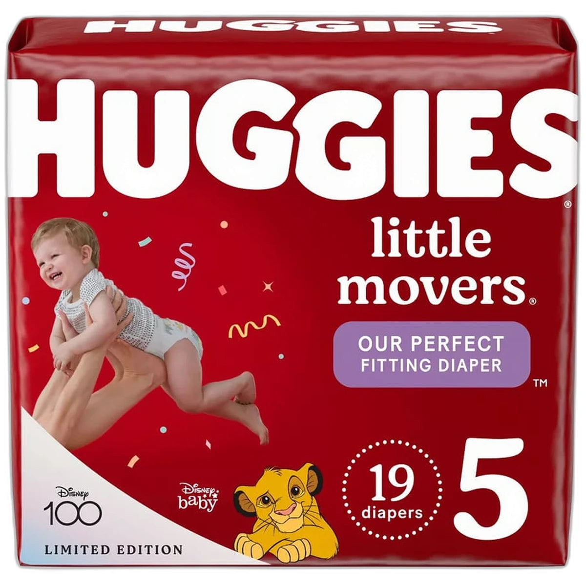 Huggies Little Movers Baby Disposable Diapers Size 50.03 Oz (Pack of 4)