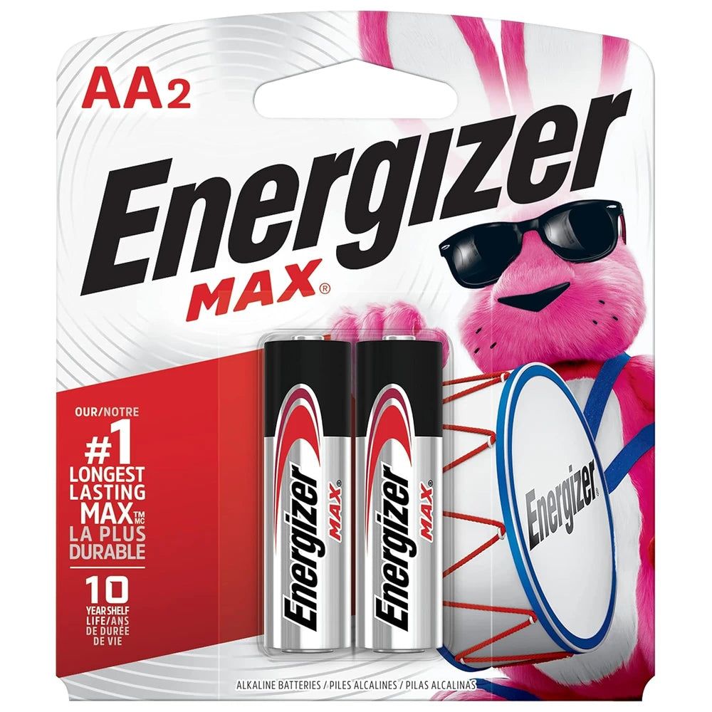 Energizer Alkaline Battery Size: AA - Pack of 2 (Pack of 24)