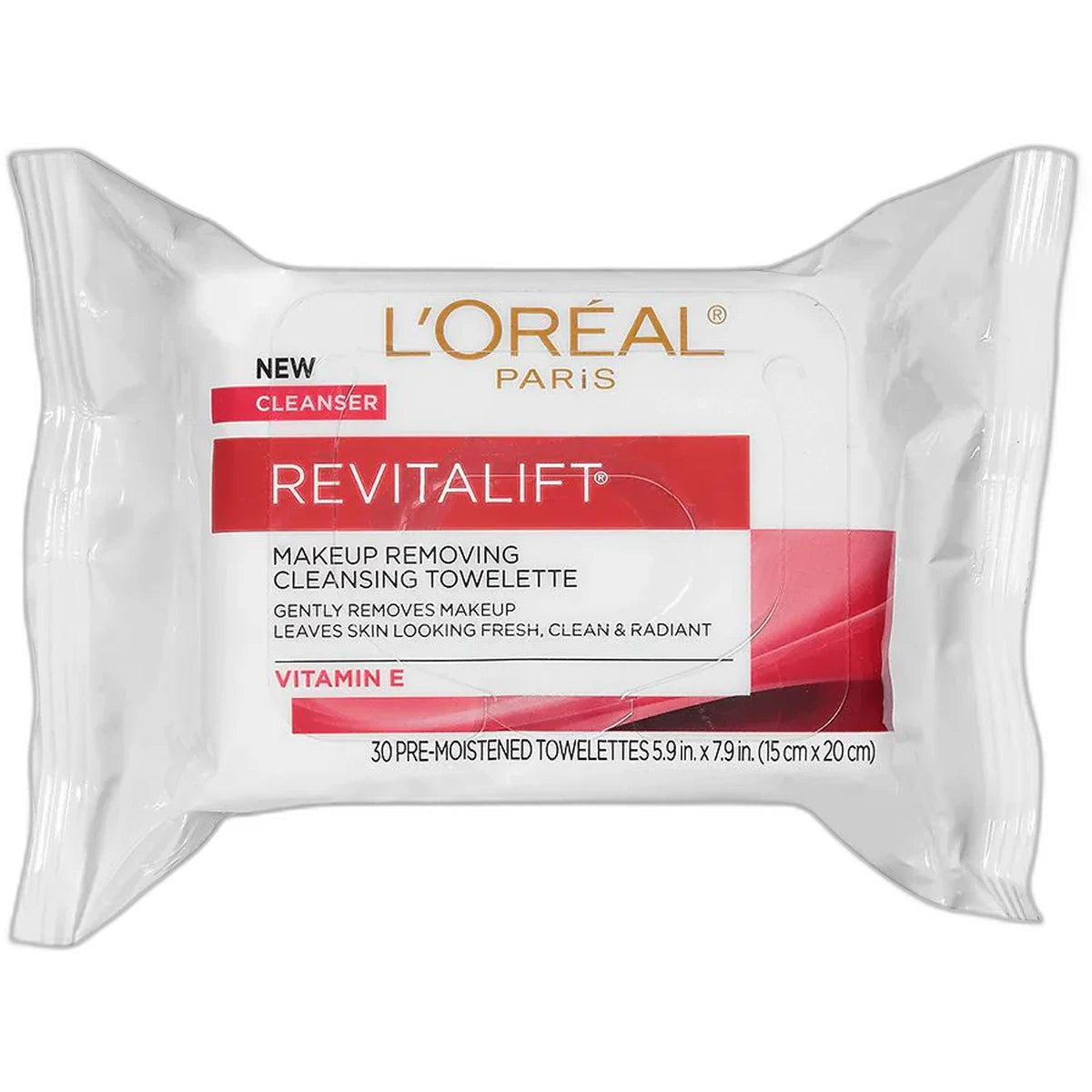Loreal Revitalift Radiant Smoothing Wet Cleansing Towelettes (Pack Of 24)