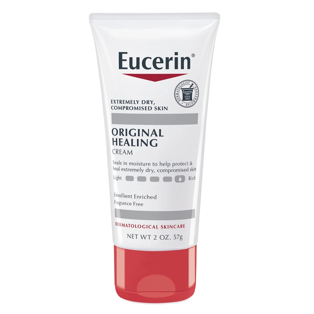 Eucerin Original Healing Cream - Fragrance Free, Rich Lotion for Extremely Dry S 2 Oz (Pack of 24)