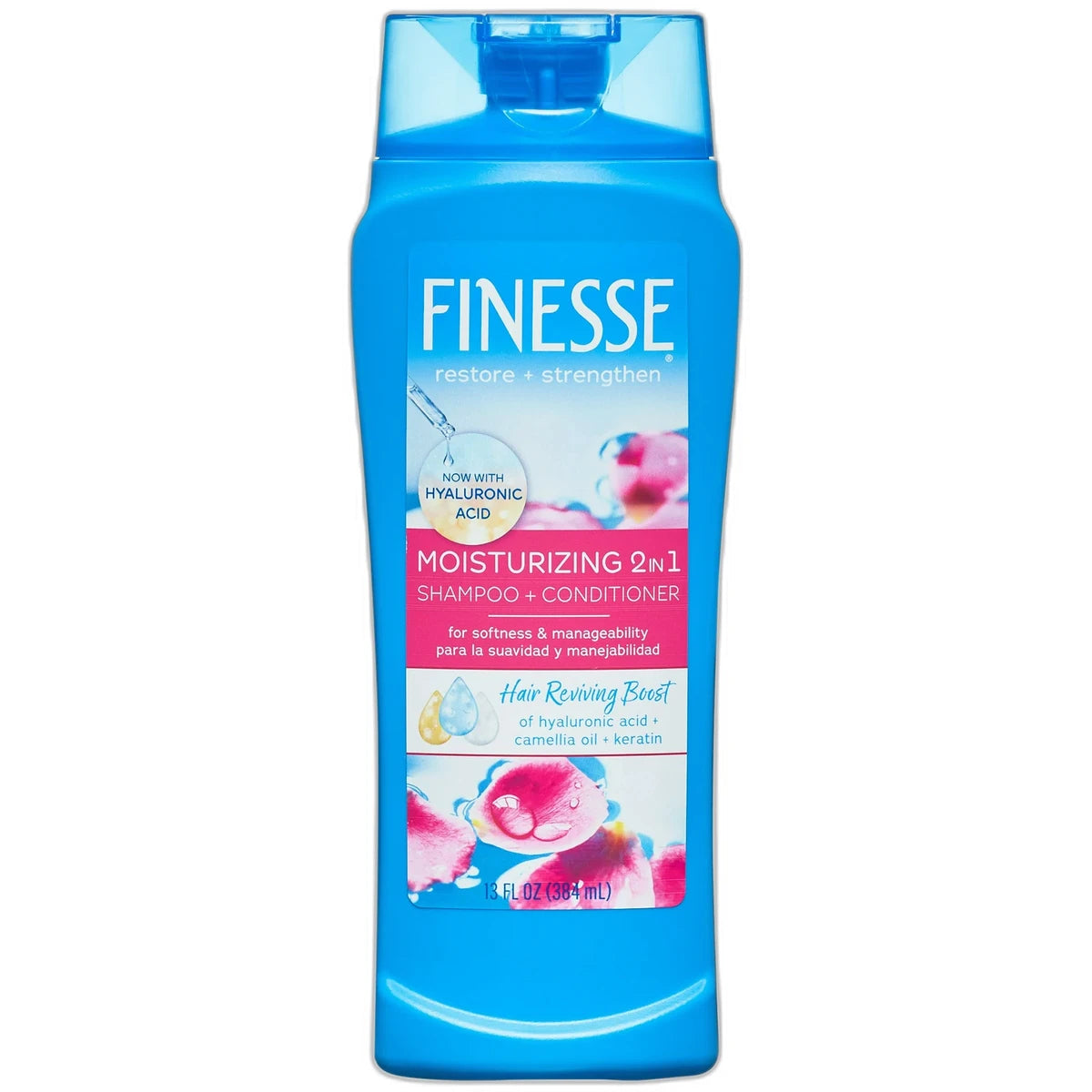 Finesse Self Adjusting Moisturizing Hair 2-In-1 Shampoo And Conditioner 13Oz (Pack of 6)