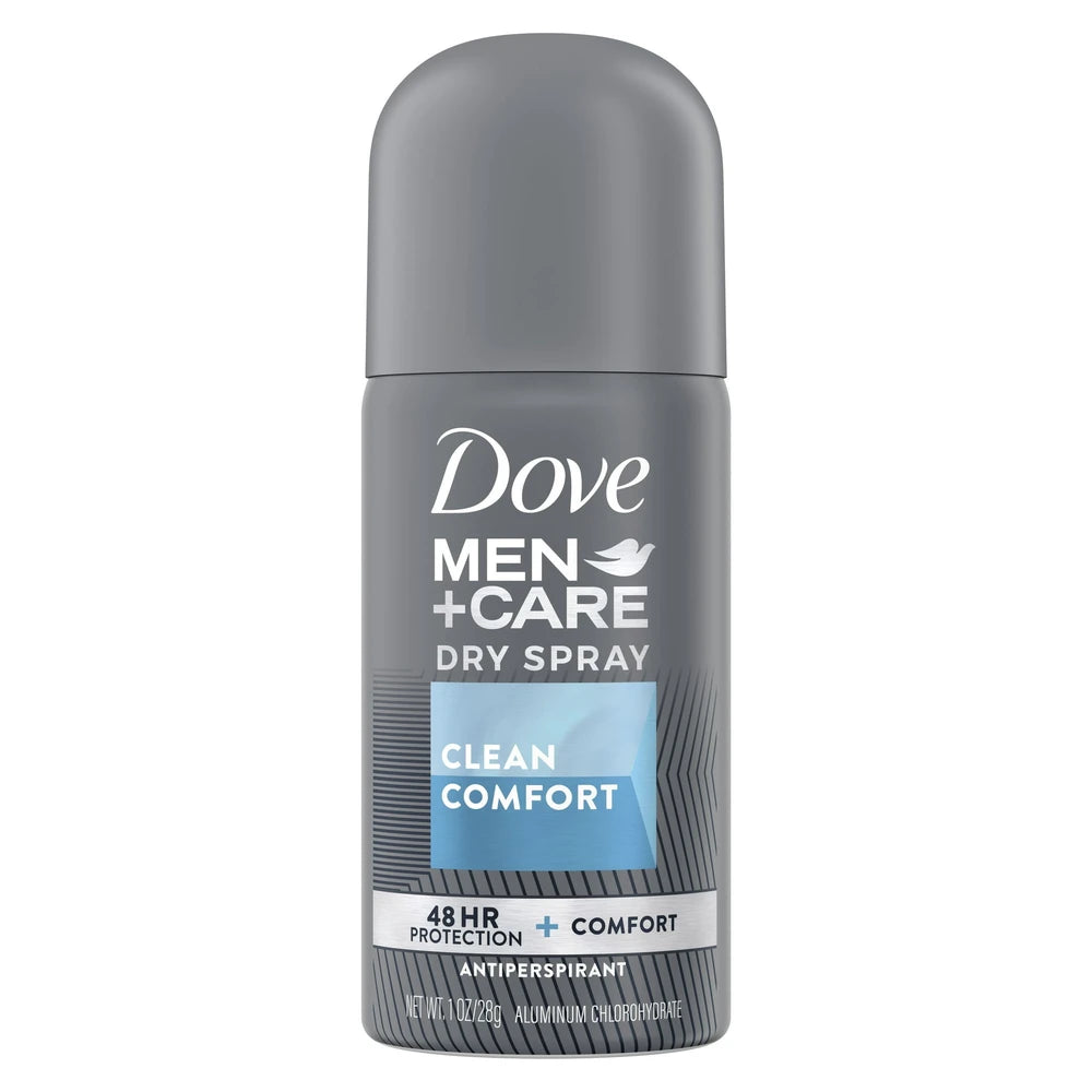 Dove Men+Care Antiperspirant Deodorant Dry Spray Clean Comfort 1Oz (Pack of 24)