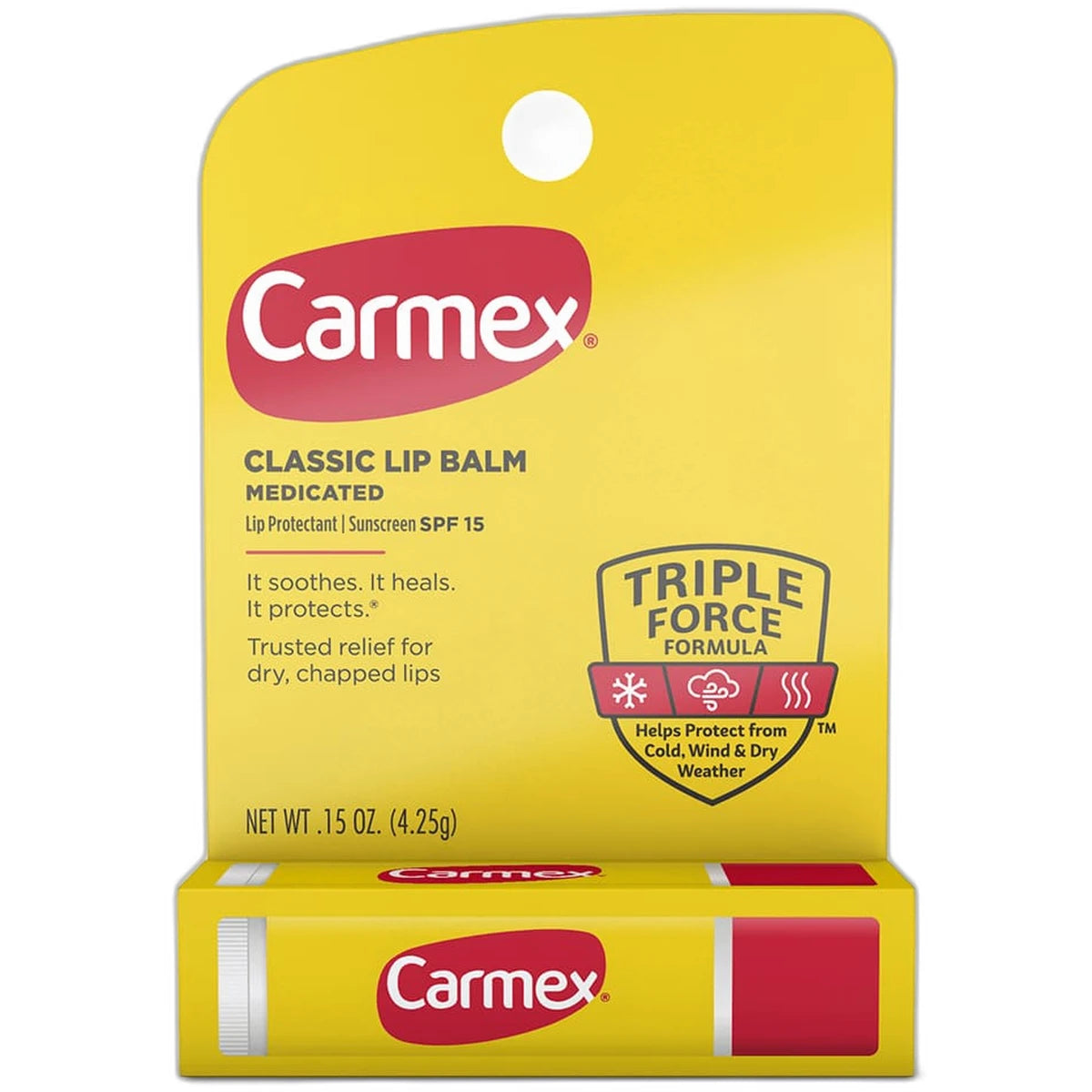 Carmex Lip Balm Everyday Protecting Original 0.15Oz (Pack of 144)