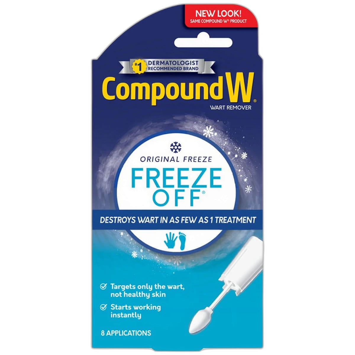 Compound W Freeze Off Wart Removal System 8 Applecators 3oz (Pack of 12)