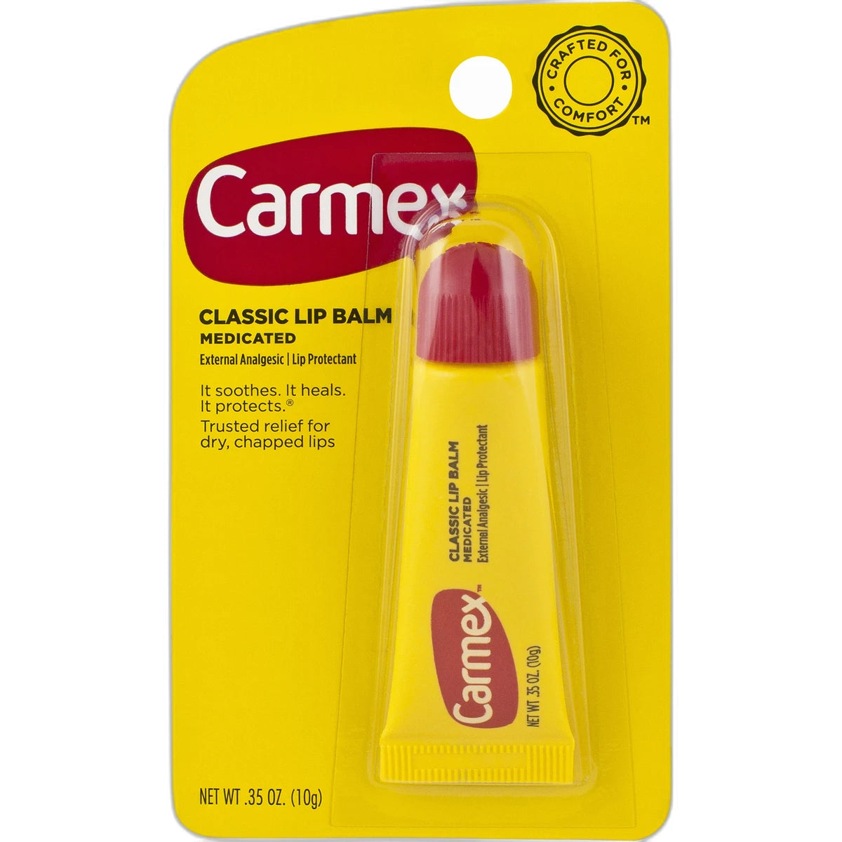 Carmex Moisturizing Lip Balm for Dry Chapped Lips 0.35Oz (Pack of 144)