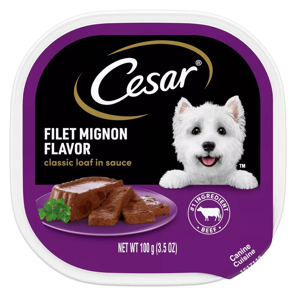 Cesar Select Filet Mignon 3.5 Oz (Pack of 24)