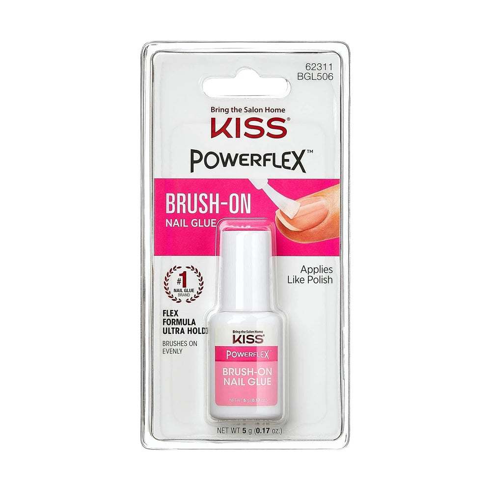 Kiss Powerflex Brush-On Nail Glue - 0.17 Oz (Pack Of 36)