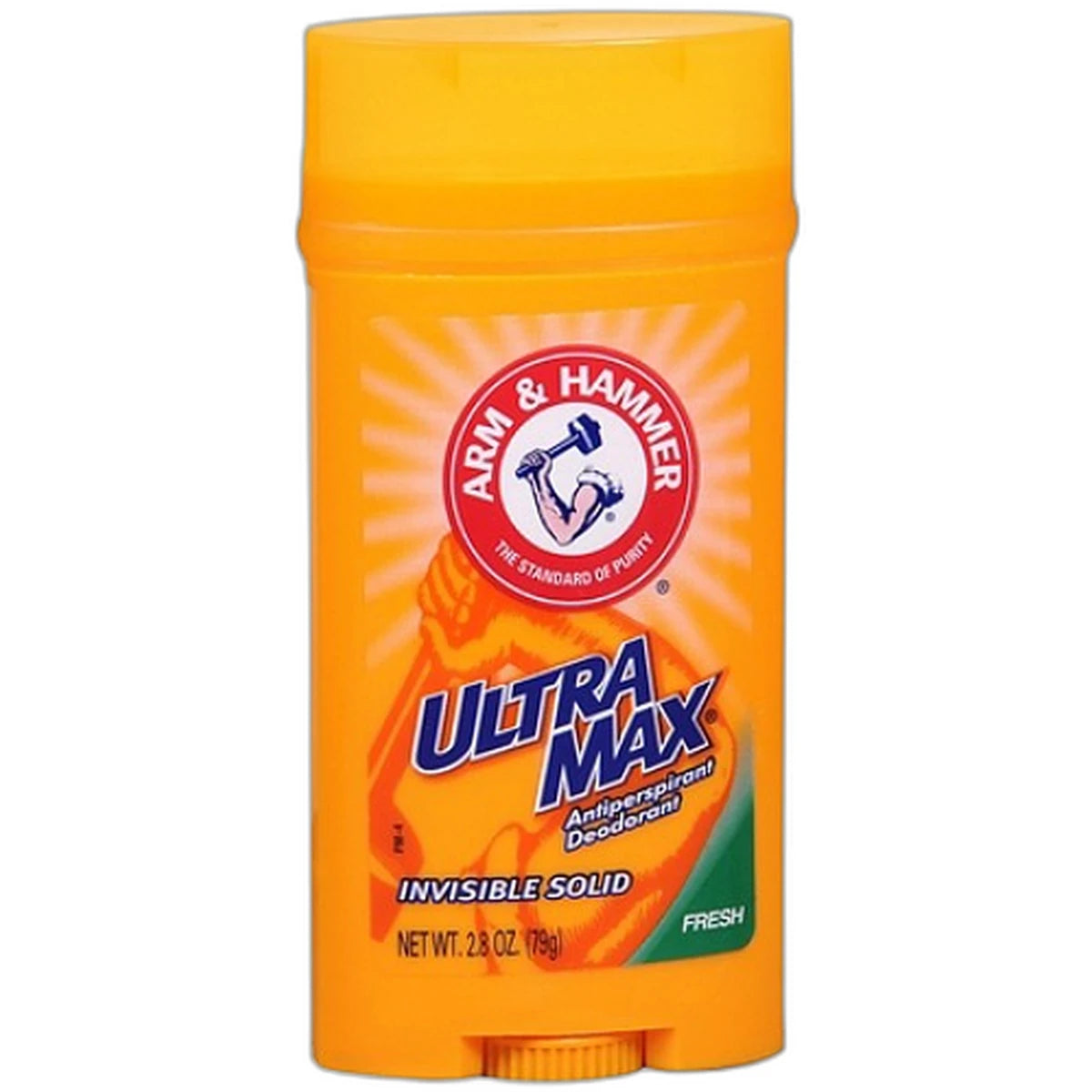 Arm & Hammer Ultramax Anti-Perspirant Deodorant Invisible Solid Fresh 2.8Oz (Pack of 12)