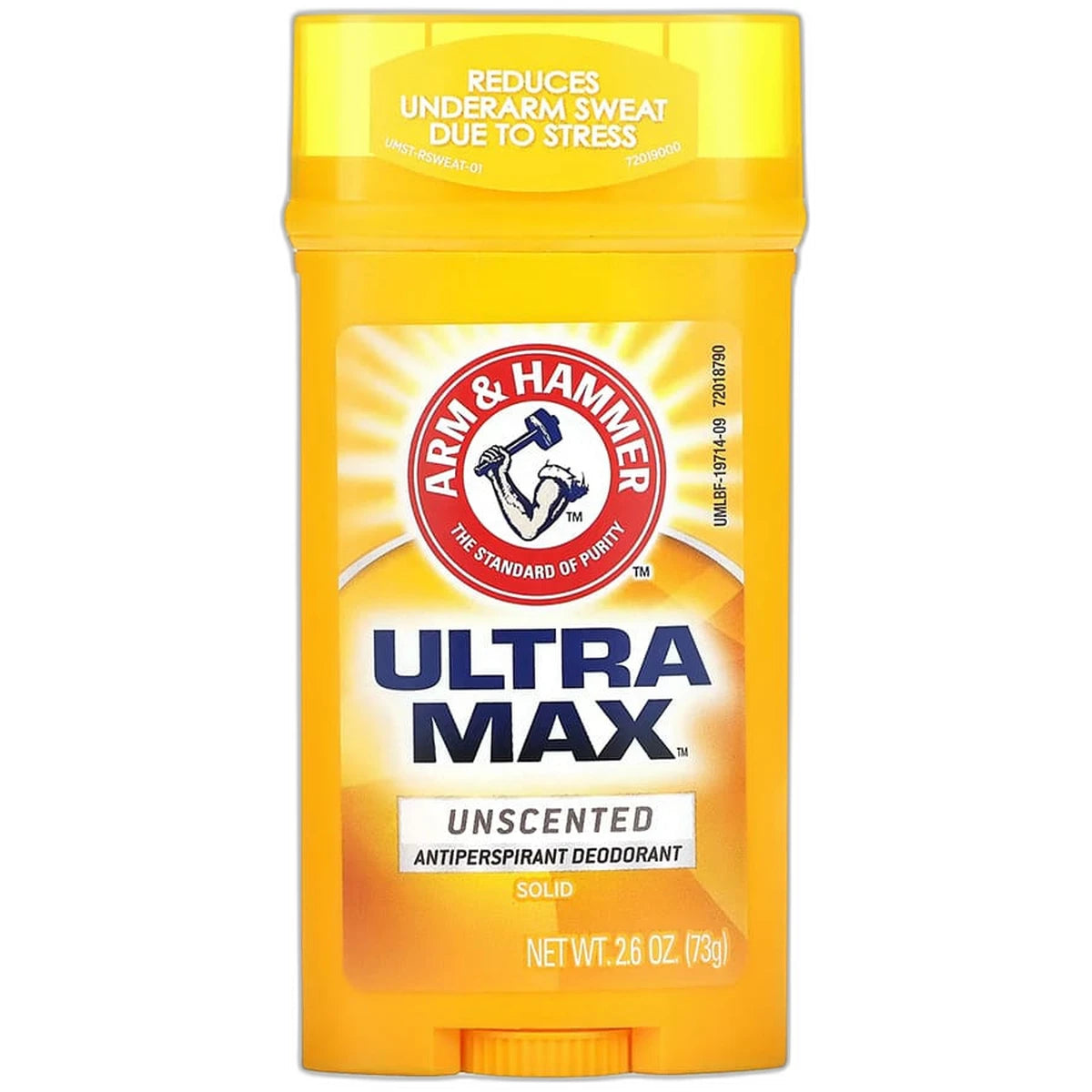 Arm & Hammer Ultramax Antiperspirant Deodorant Invisible Solid Unscented 2.6Oz (Pack of 12)