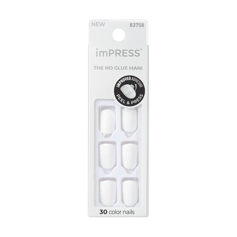 KISS imPRESS Color Press-On Fake Nails - Frosting - 30ct (Pack of 36)