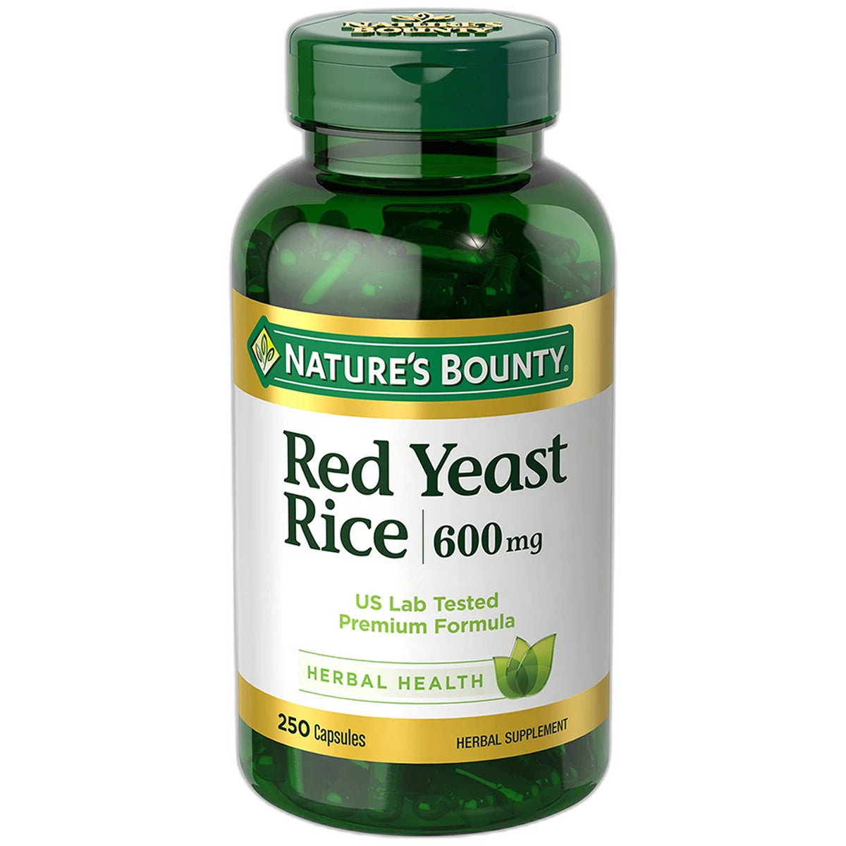 Natures Bounty Red Yeast Rice 600 Mg Capsules 4.8Oz (Pack of 12)
