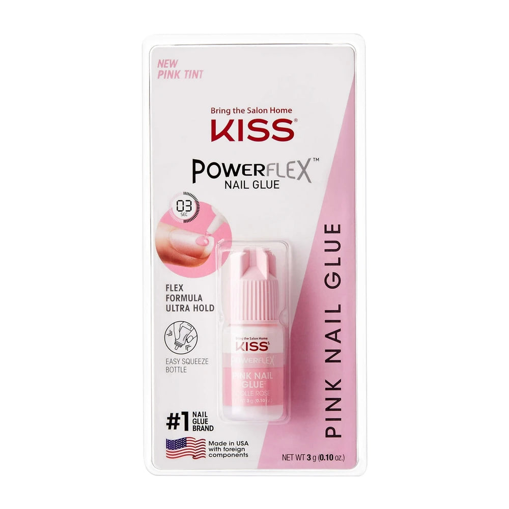 KISS Powerflex Pink Instant Nail Glue (Pack of 36)