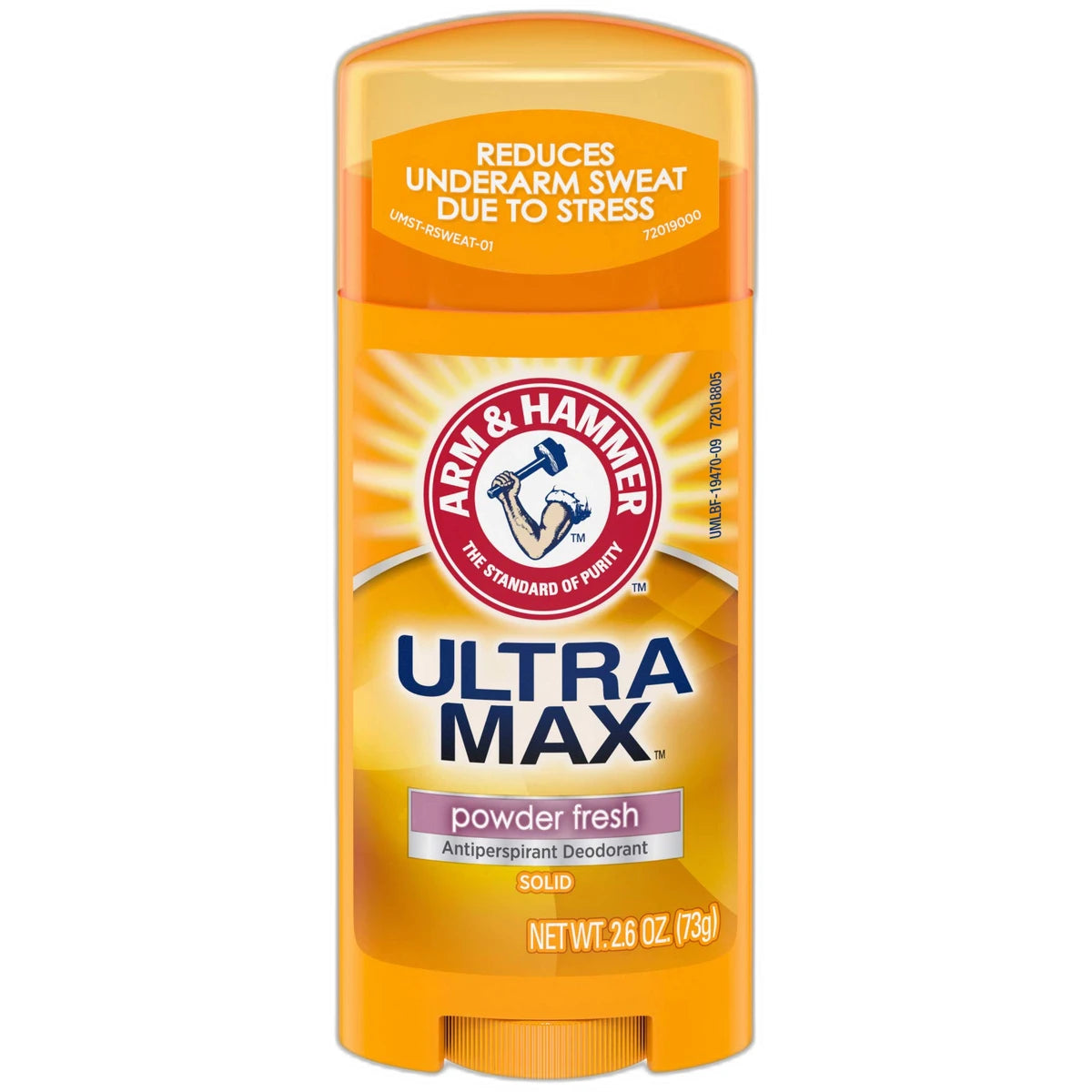 Arm & Hammer Ultramax Deodorant Antiperspirant Invisible Solid Powder Fresh 2.6Oz (Pack of 12)