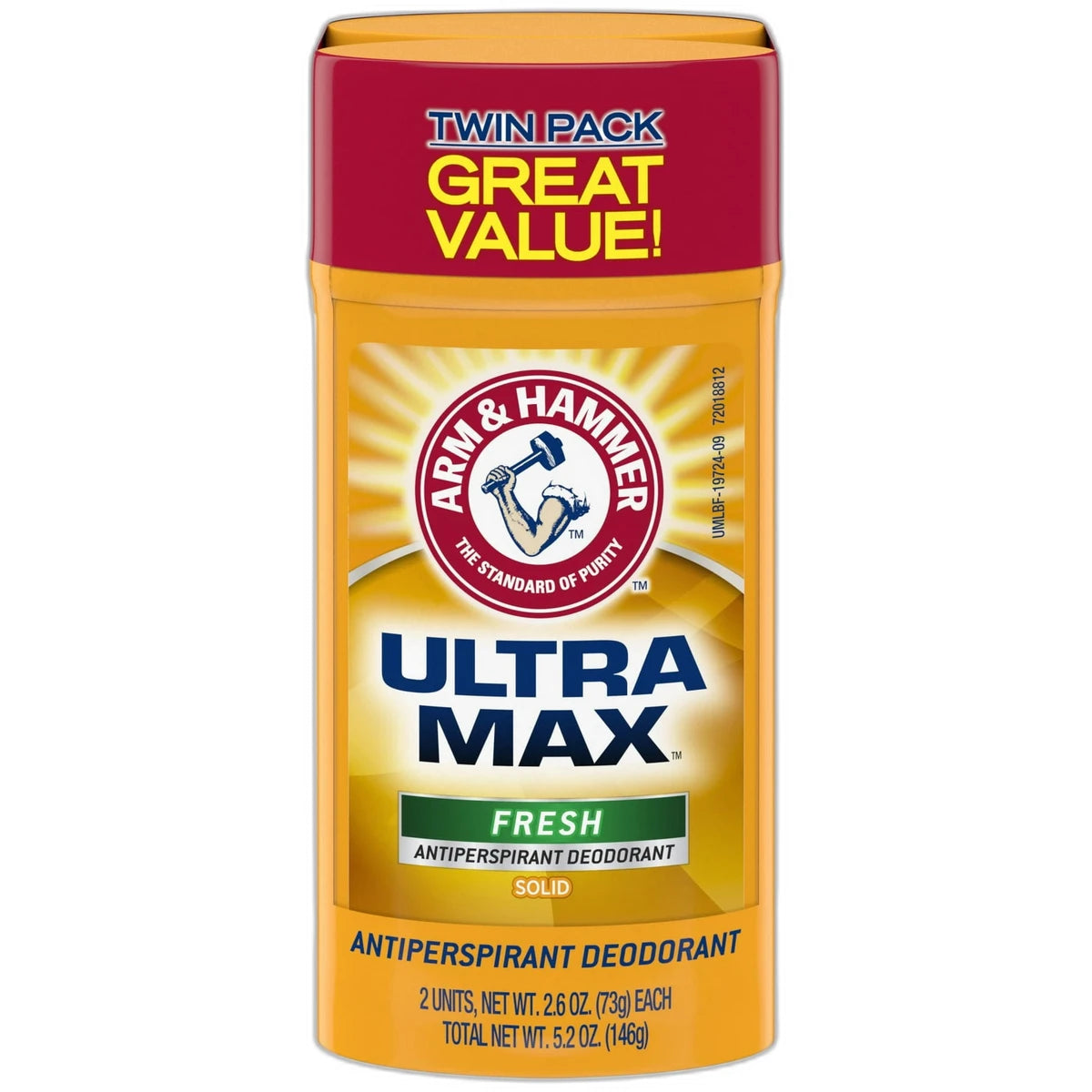 Arm & Hammer Ultramax Solid Antiperspirant And Deodorant Fresh2.6Oz (Pack Of 6)