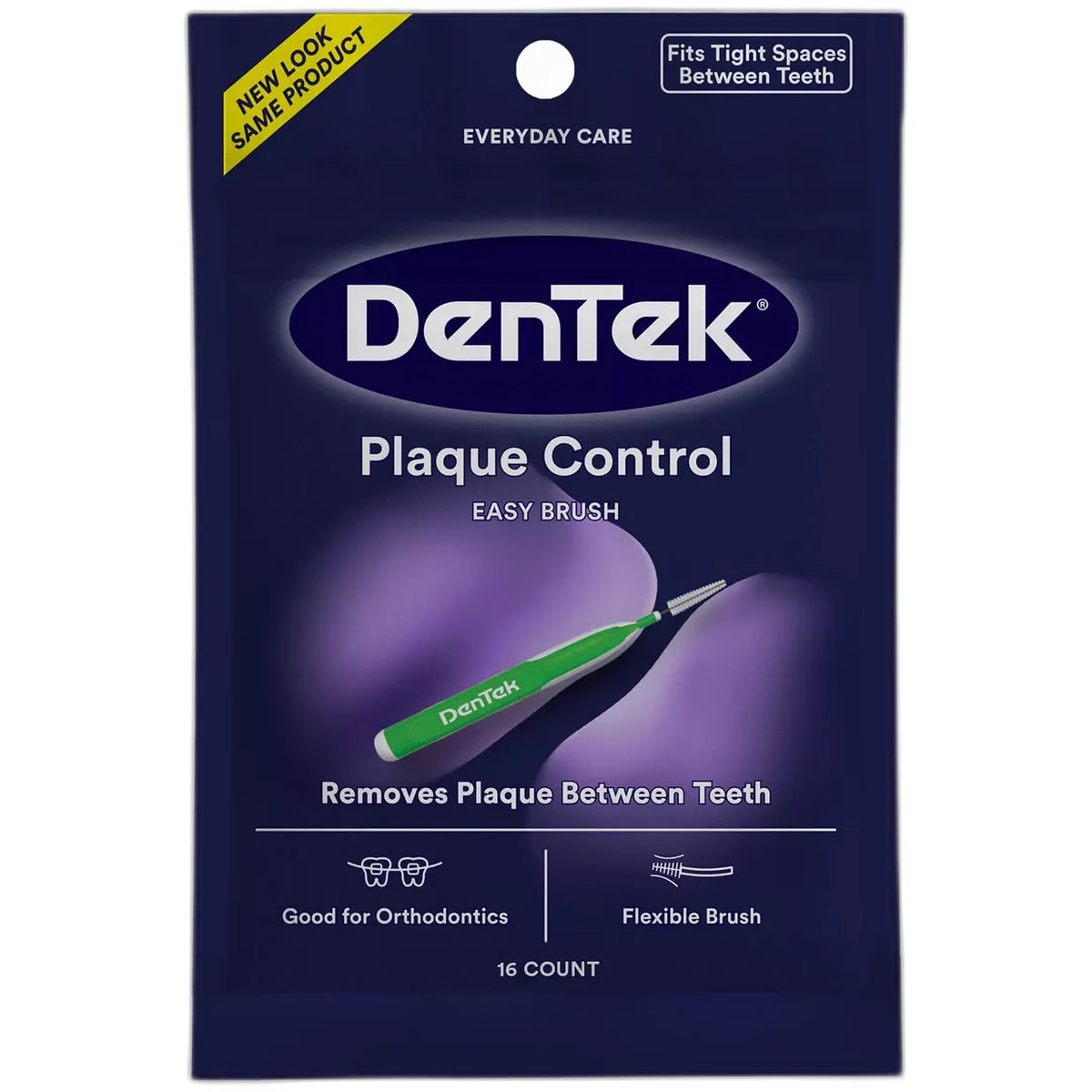 DenTek Easy Brush Interdental Cleaner Extra Tight Advanced Fluoride Coating Size 16 2.4Oz (Pack of 36)