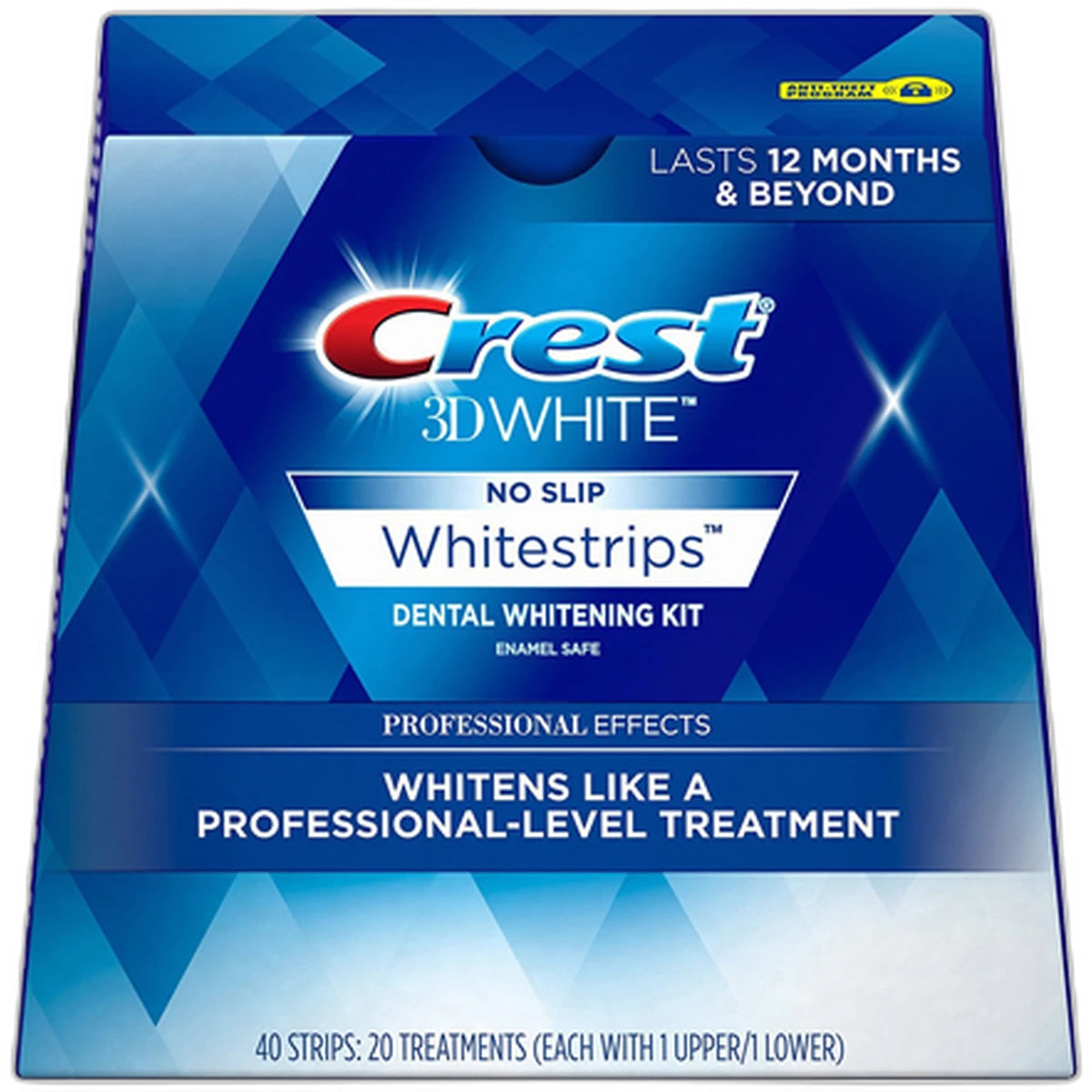 Crest 3D White No Slip Whitestrips Dental Whitening Kit 0.8Oz(Pack Of 8)