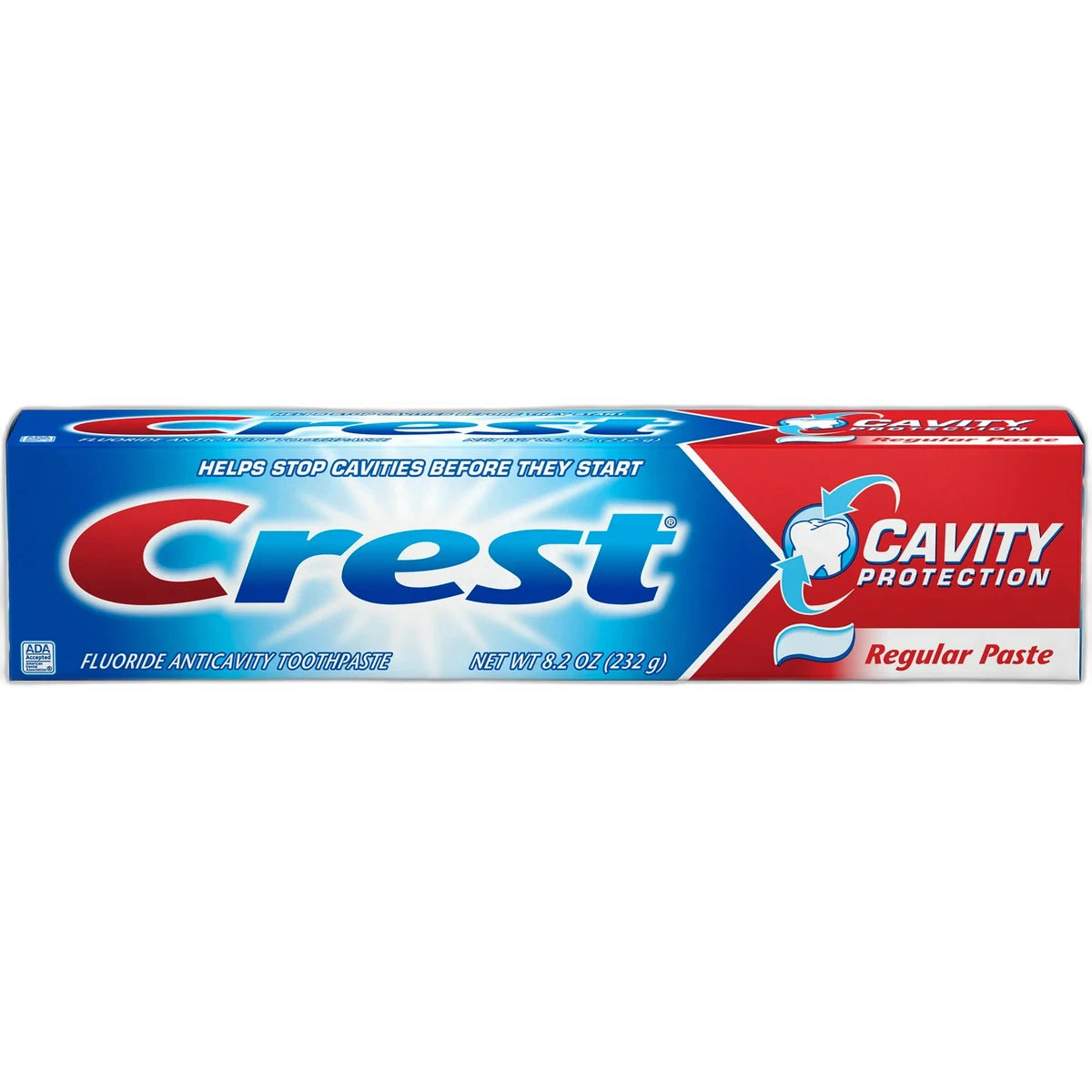 Crest Fluoride Anticavity Toothpaste Cavity Protection Regular Paste 8.2Oz (Pack of 24)