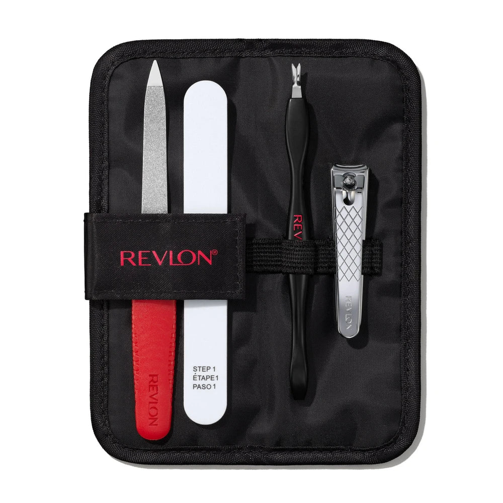 Revlon Manicure Essentials Kit with Travel Case Nail Care Tools Adult 4 Piece (Pack of 72)