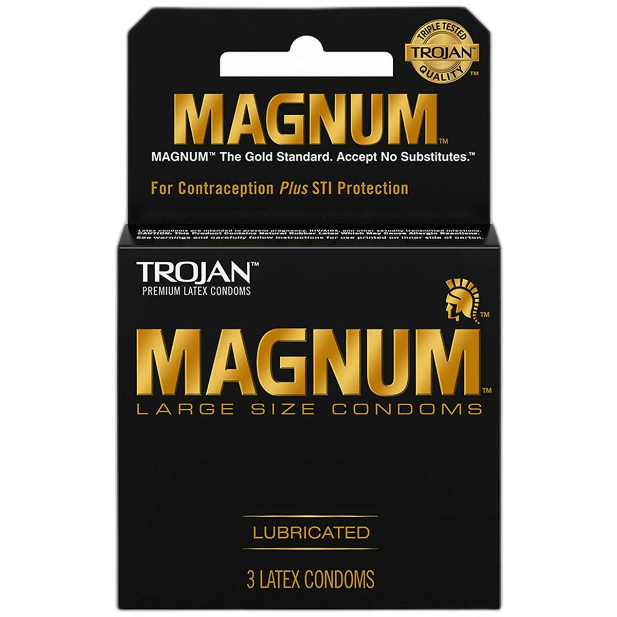 Trojan Magnum Lubricated Latex Condoms0.64oz (Pack of 48)