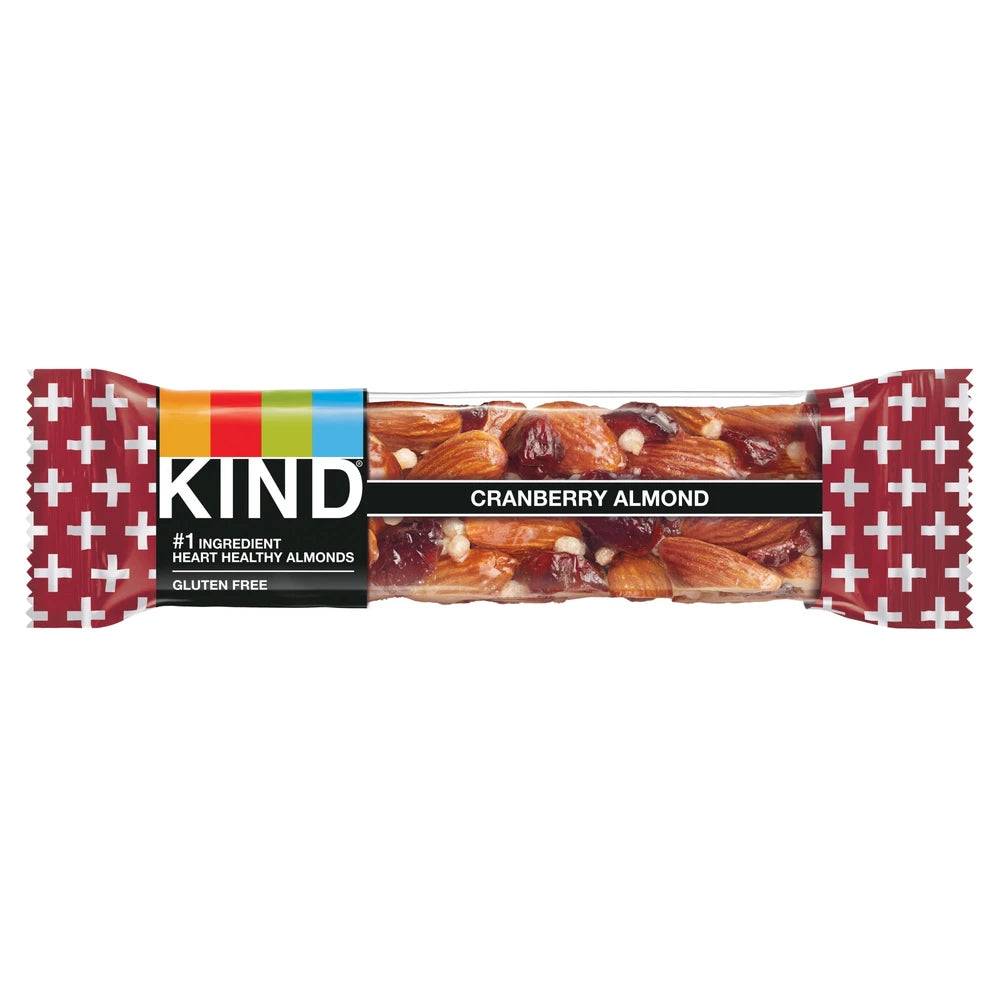 KIND, PLUS ANTIOXIDANTS BAR WITH MACADAMIA NUTS, CRANBERRY ALMOND 1.4 Oz(Pack of 72)