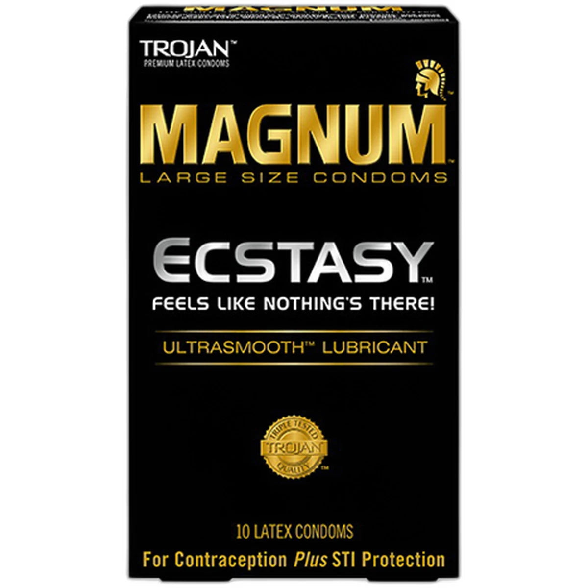Trojan Magnum Ultrasmooth Lubricant Large Size Condoms0.8oz (Pack of 48)