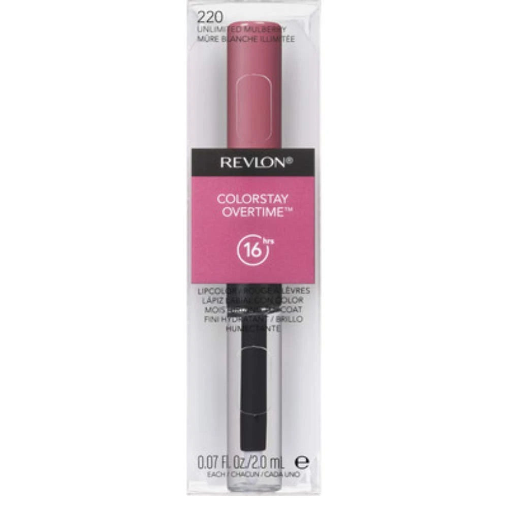 Revlon Colorstay Overtime Lipcolor - Unlimited Mulberry - 0.07 Fl Oz (Pack Of 72)