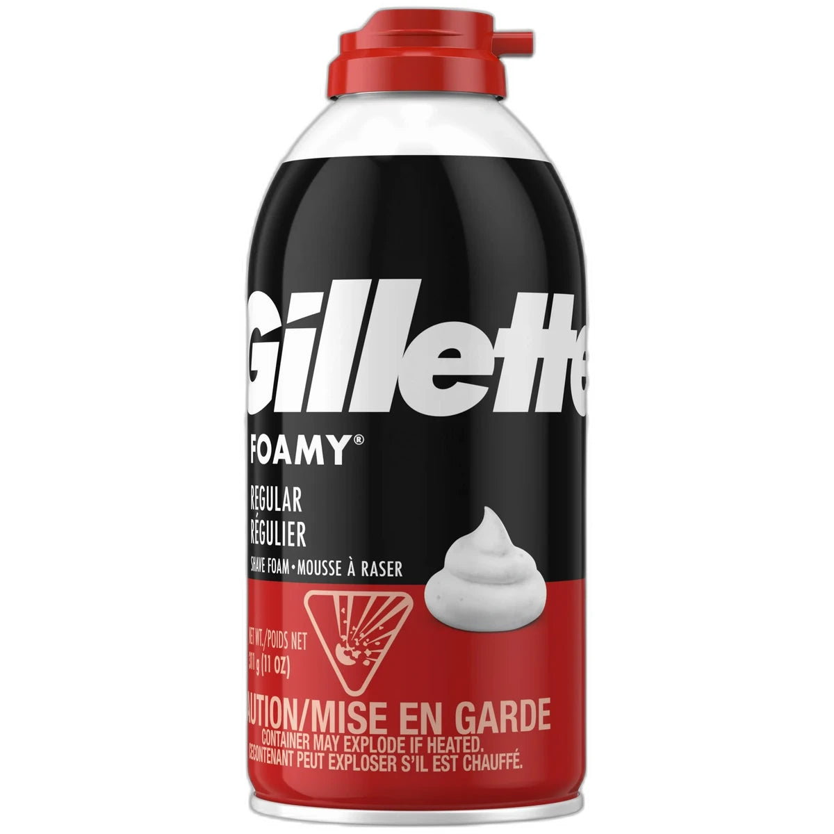 Gillette Foamy Shaving Cream Regular11Oz (Pack of 12)