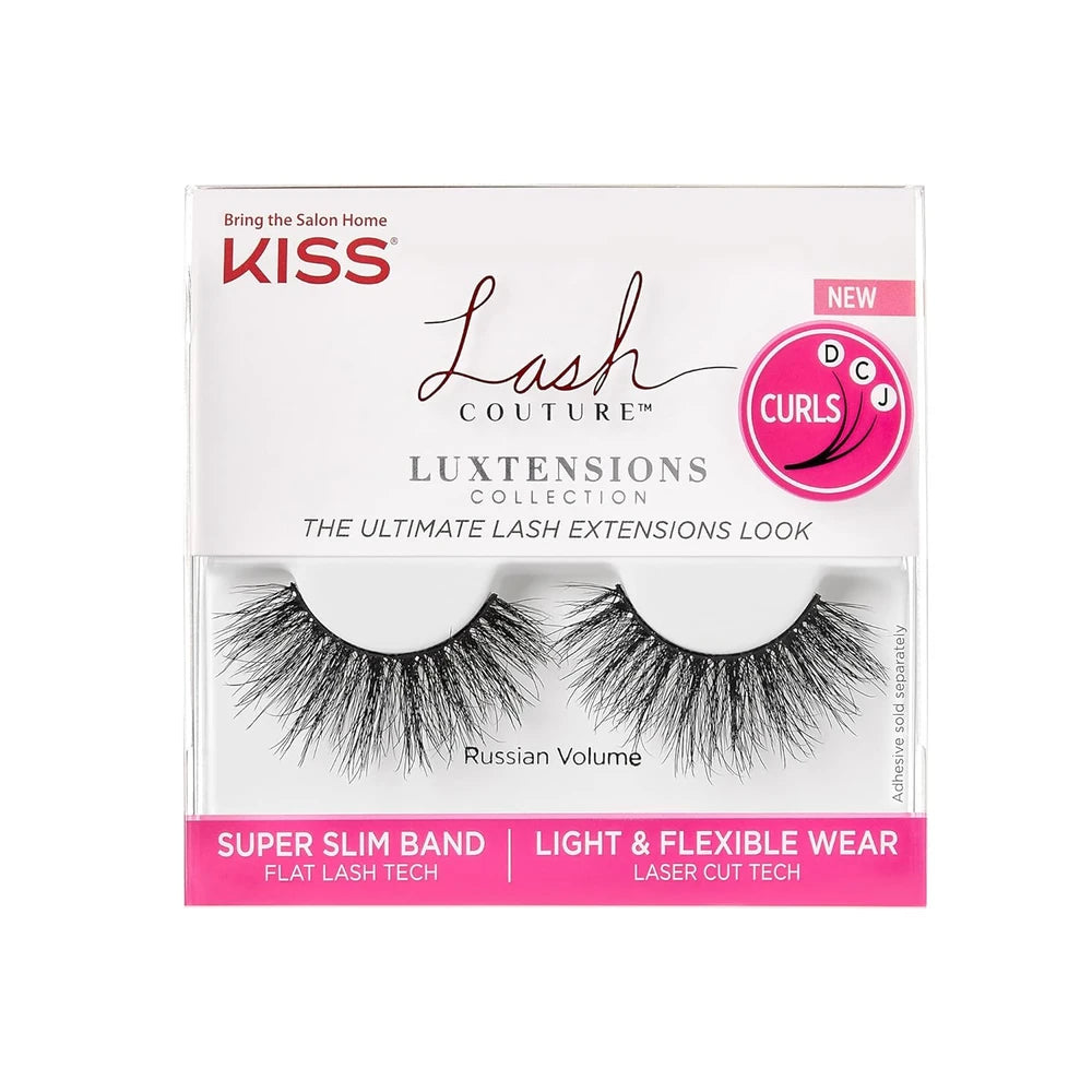 Kiss Extensions Collection Lashes Russian Volume EXL03 - Lot of 2 Packages (Pack of 108)