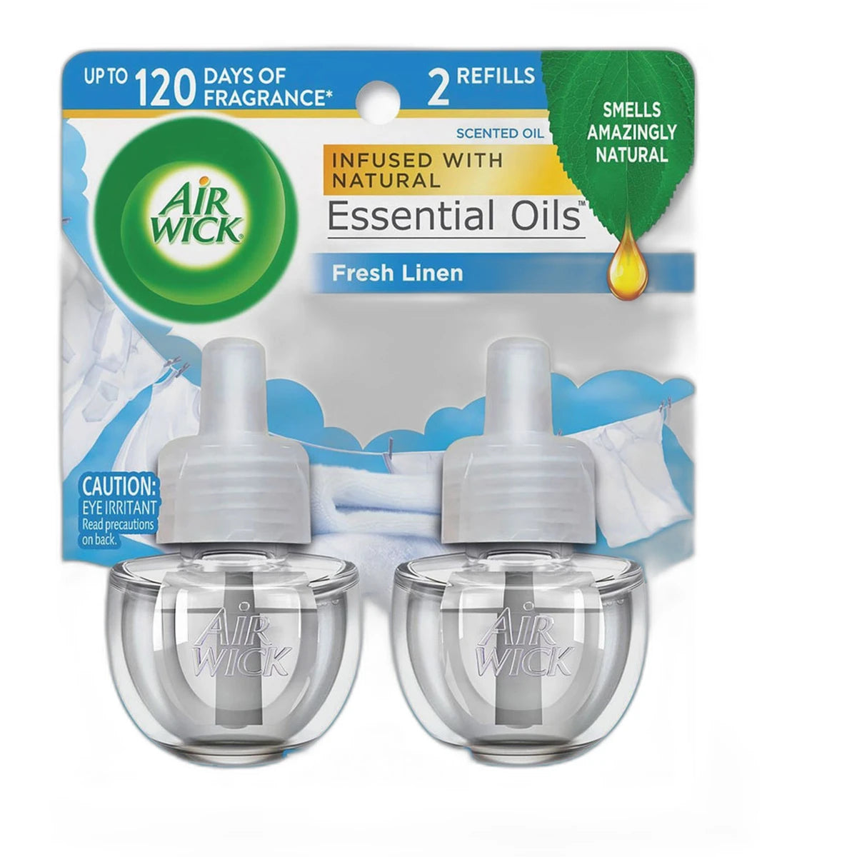 Air Wick Fresh Waters Scented Oil Air Freshener Refill 1.34Oz (Pack Of 6)