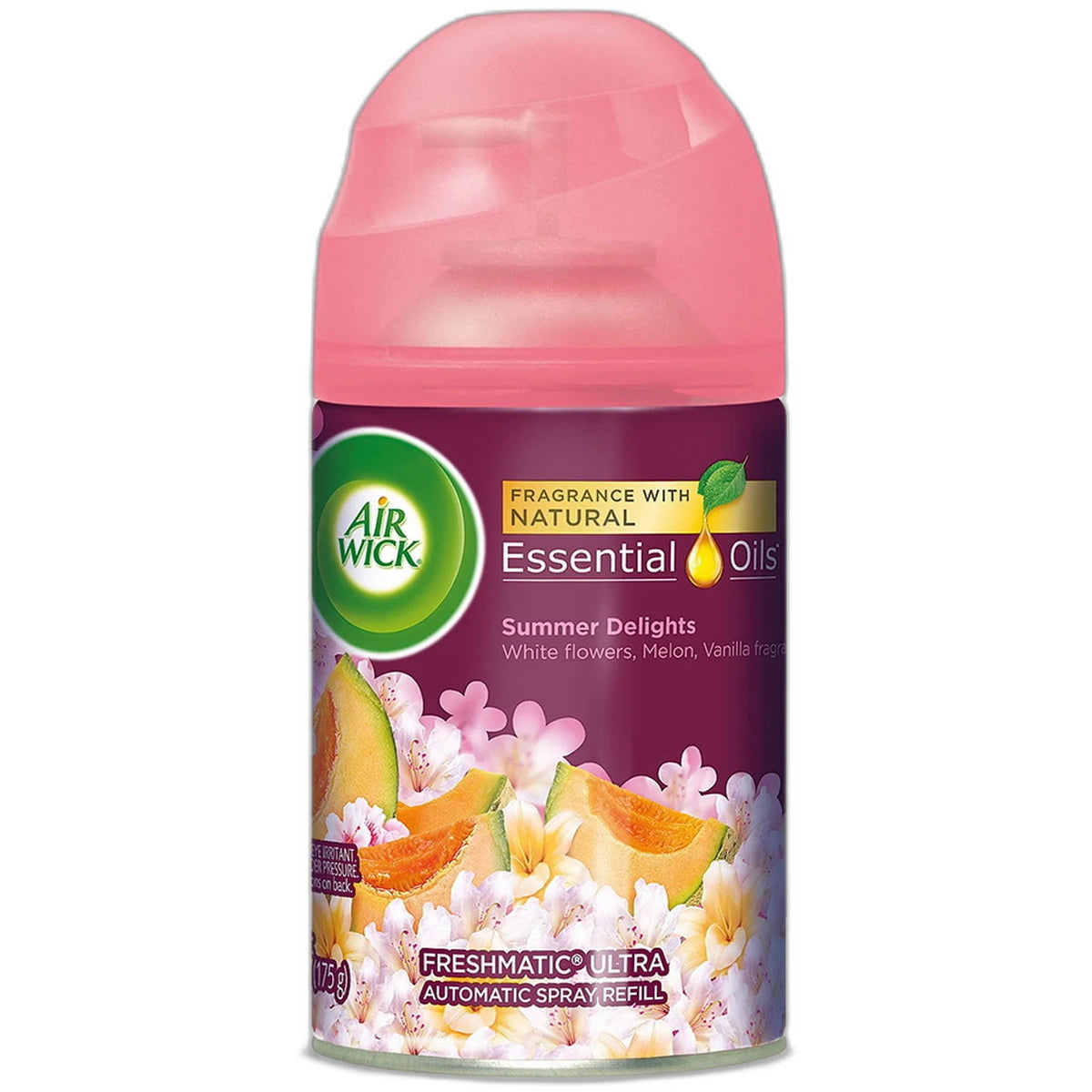 Air Wick Life Scents Freshmatic Ultra Refill Air Freshener Spray Summer Delights 6.17Oz (Pack of 6)