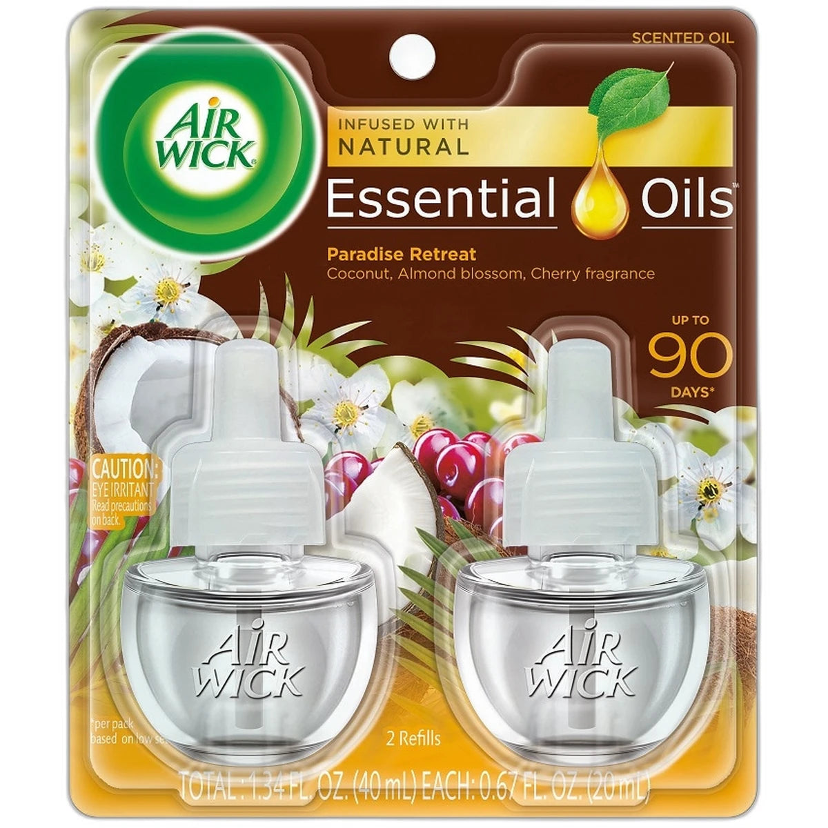 Air Wick Plug In Scented Oil Refill Paradise Retreat Air Freshener 1.34Oz (Pack Of 6)